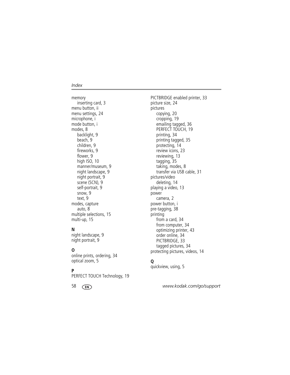 Kodak CD14 User Manual | Page 64 / 66