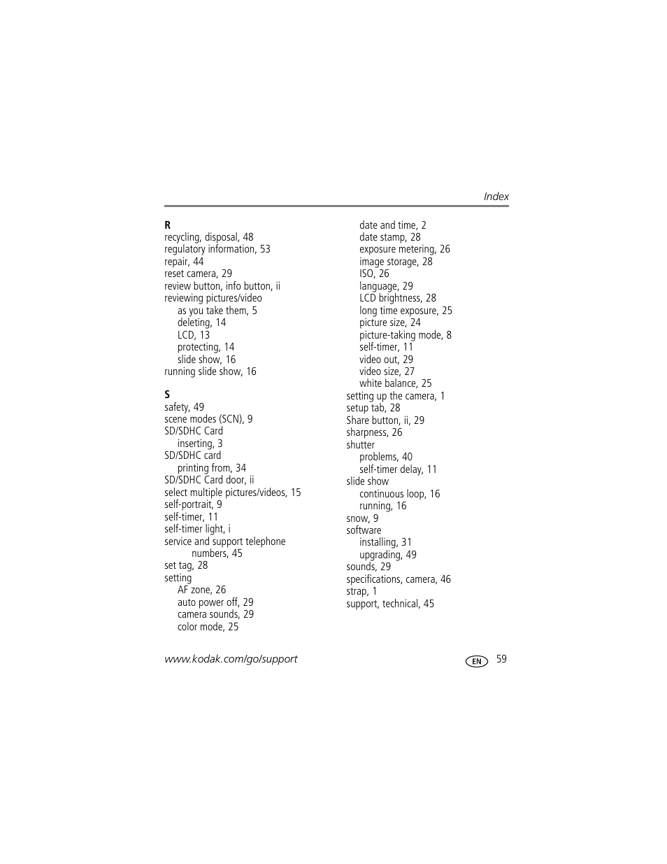 Kodak CD14 User Manual | Page 65 / 66