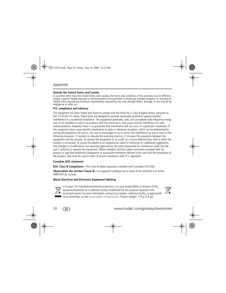 Kodak CD80 User Manual | Page 24 / 26