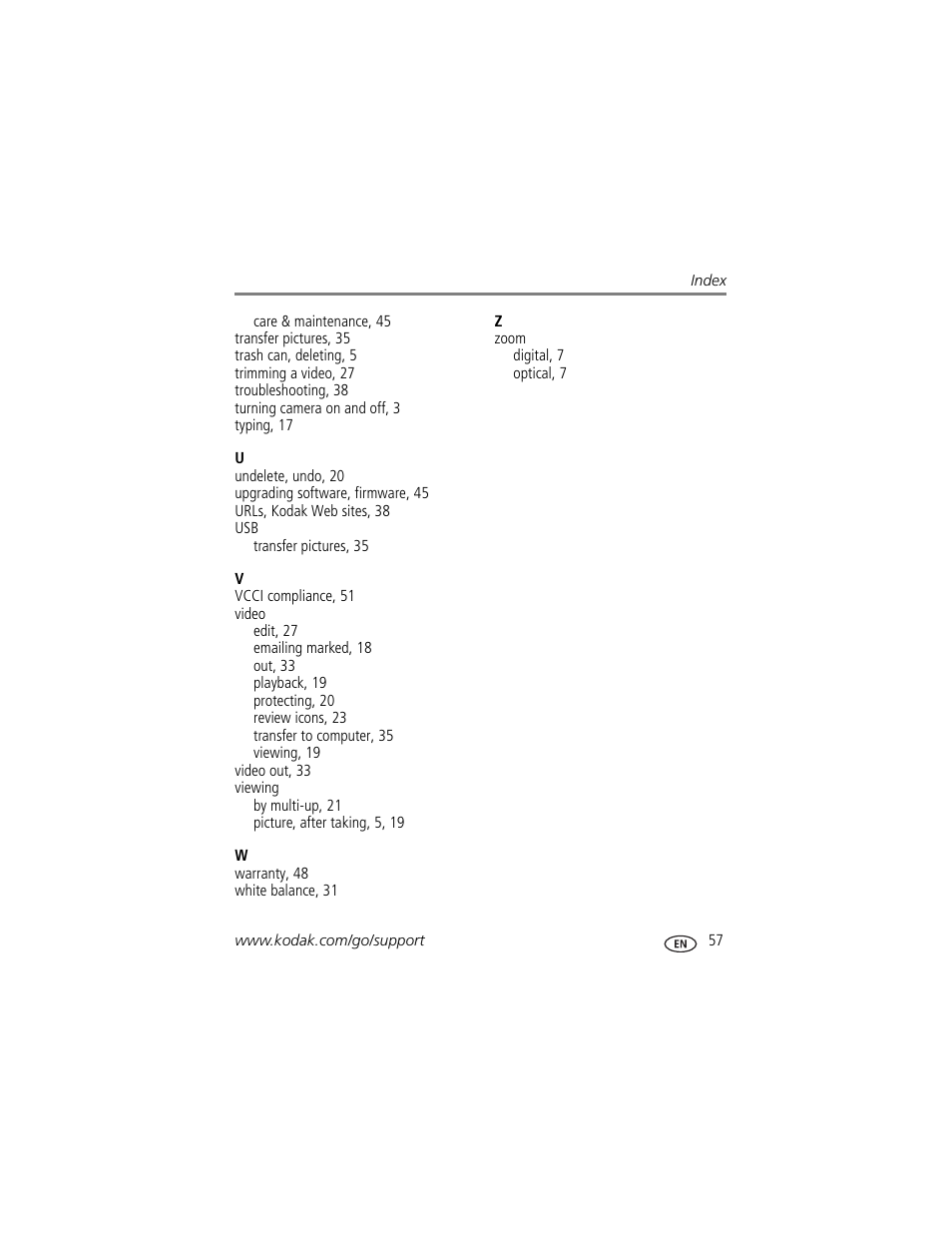 Kodak C1450 User Manual | Page 63 / 63
