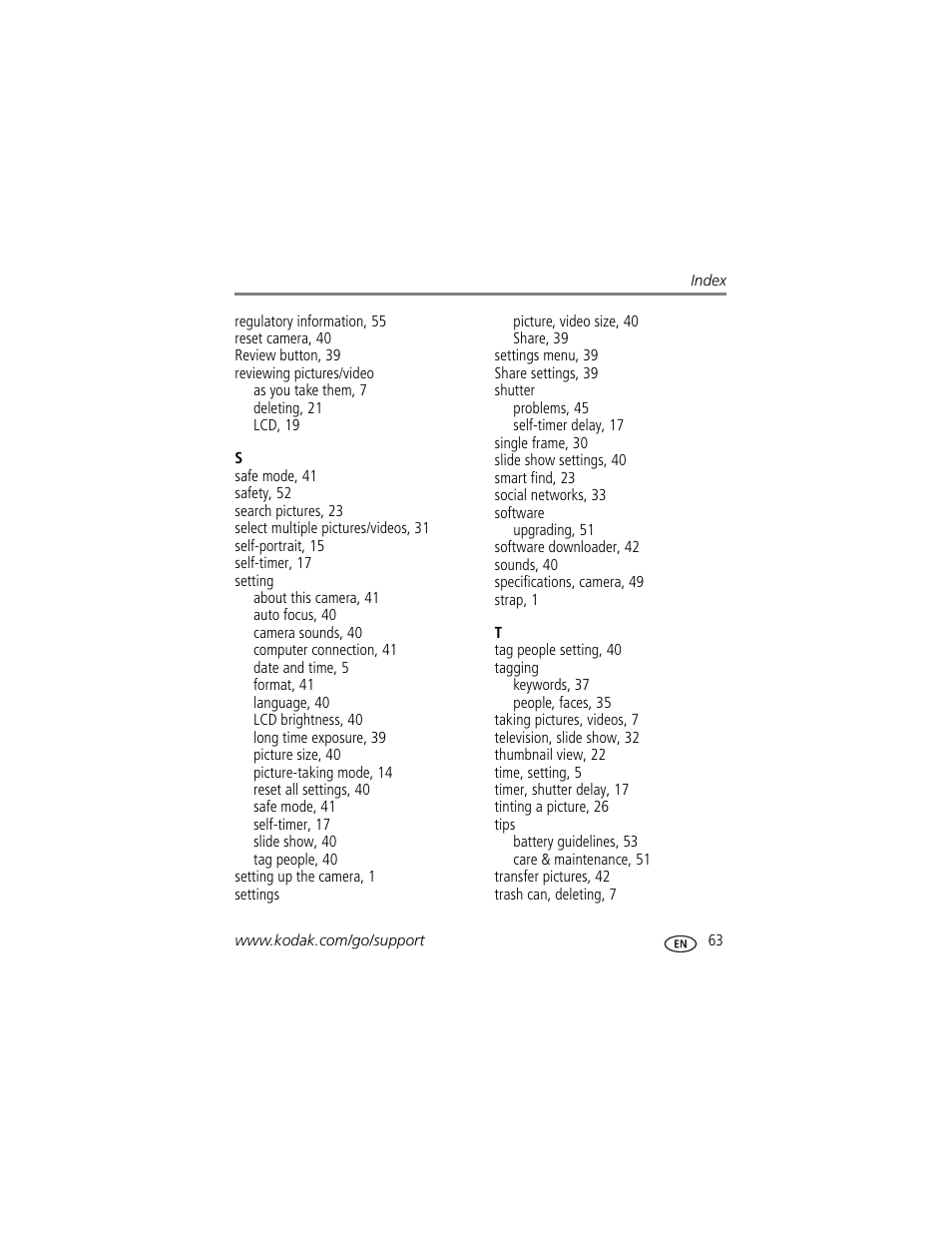 Kodak M583 User Manual | Page 69 / 70