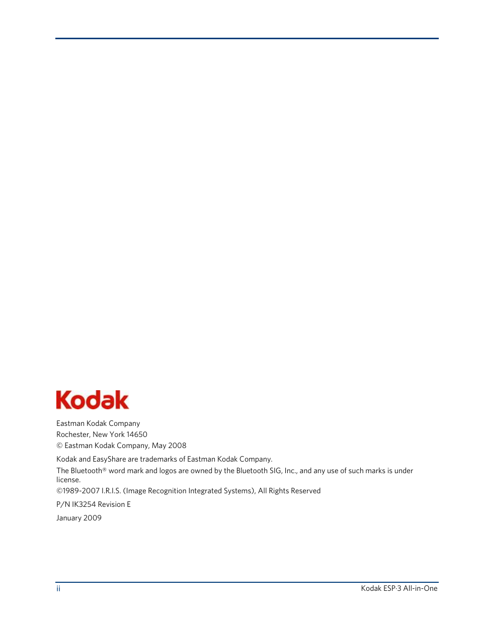 Kodak ESP 3 User Manual | Page 2 / 73