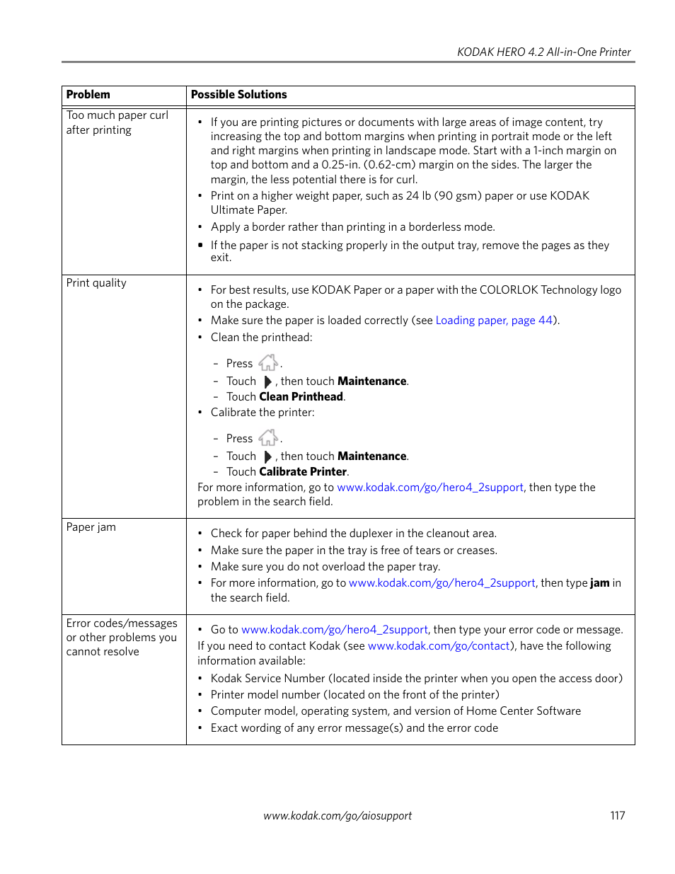 Kodak HERO 4.2 User Manual | Page 124 / 139