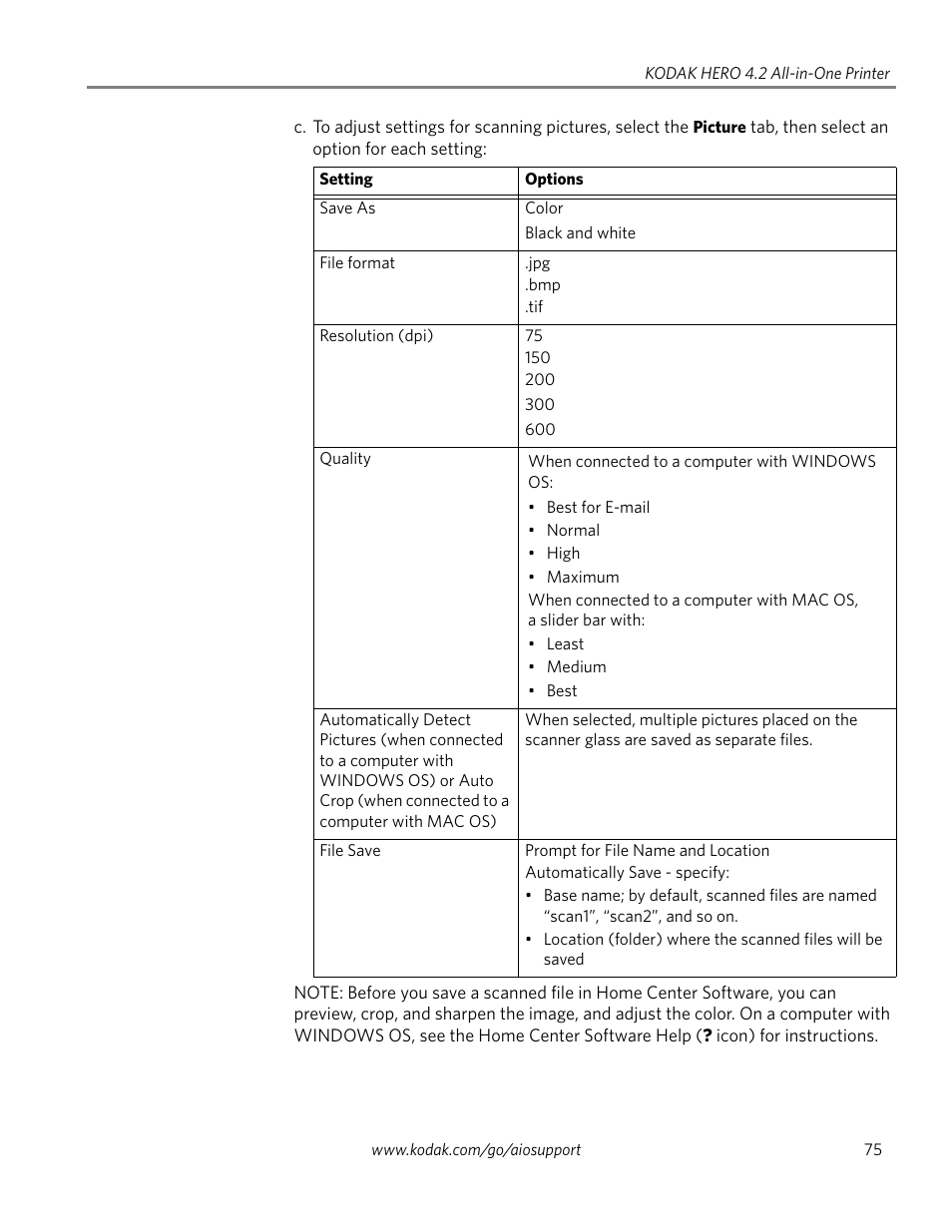 Kodak HERO 4.2 User Manual | Page 82 / 139