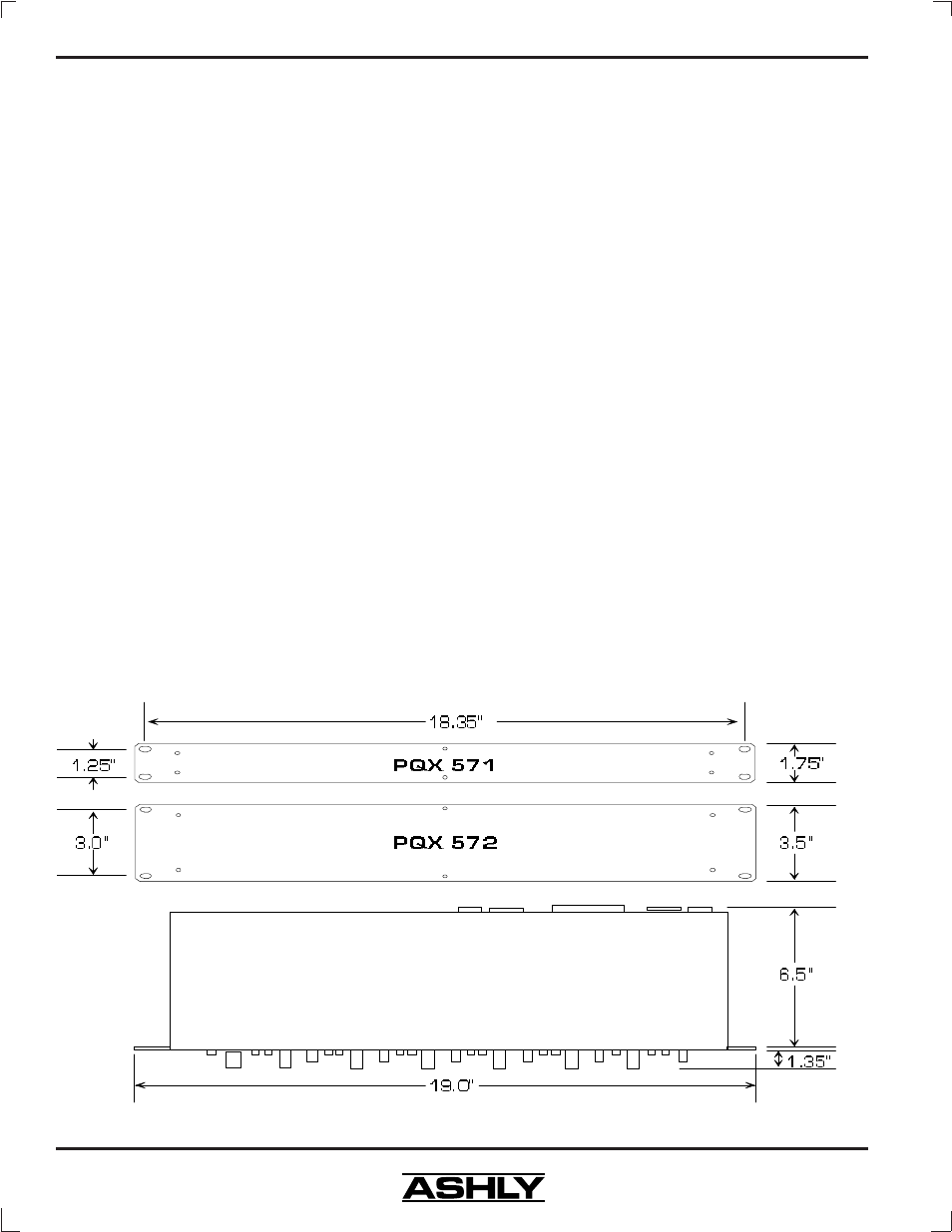 Ashly PQX-572 User Manual | Page 8 / 12