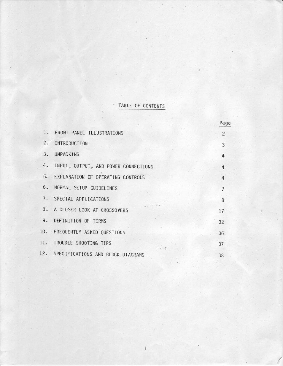 Ashly Electronic Amplifier none User Manual | Page 2 / 40