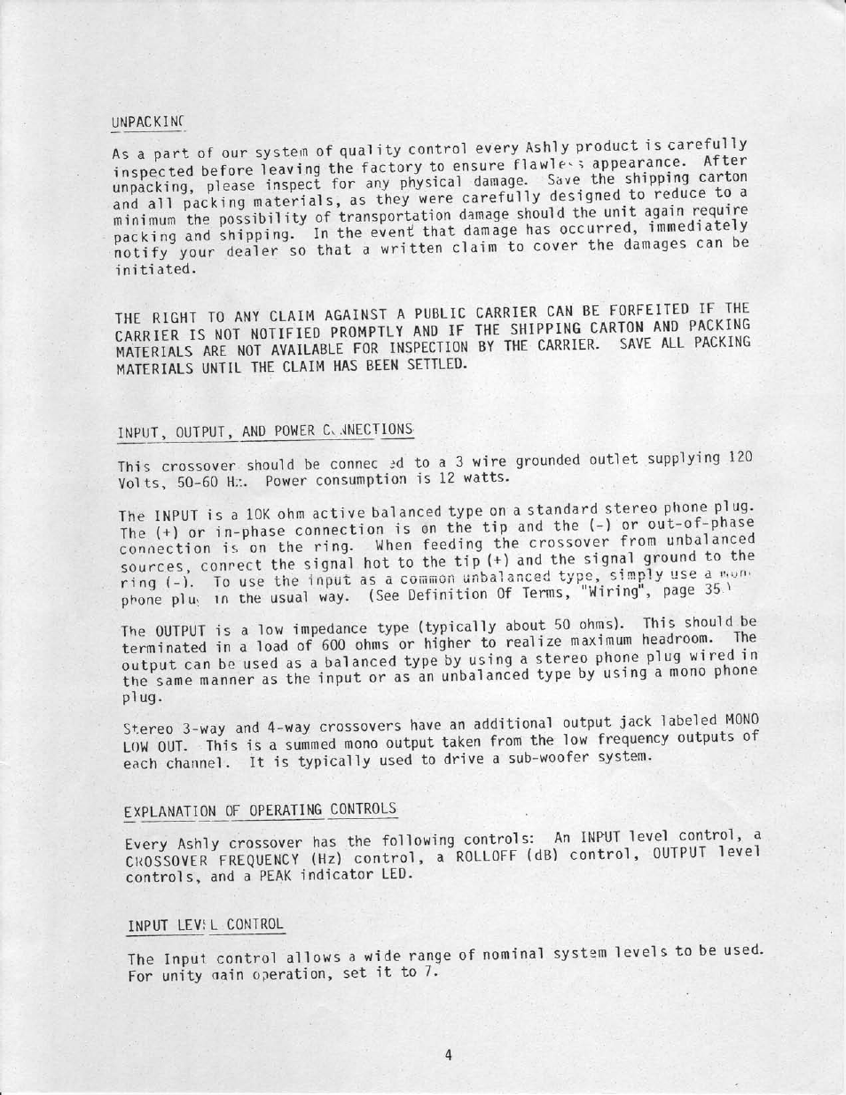 Ashly Electronic Amplifier none User Manual | Page 5 / 40