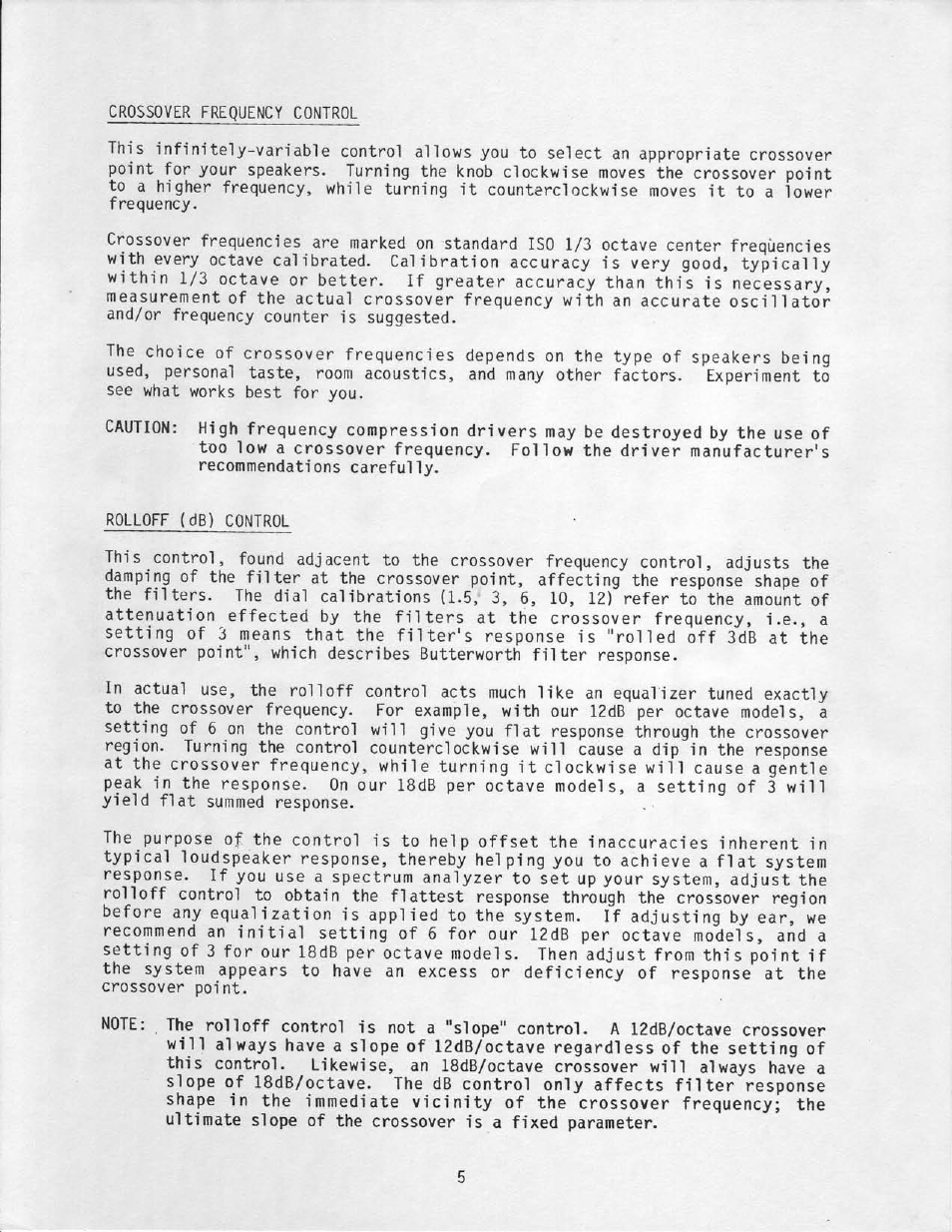 Ashly Electronic Amplifier none User Manual | Page 6 / 40