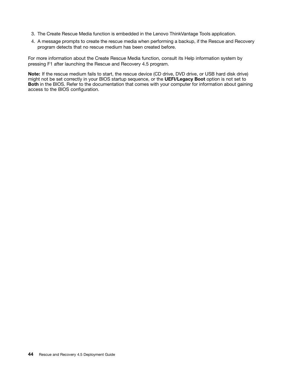 Lenovo ThinkVantage (Rescue and Recovery 4.5) User Manual | Page 50 / 86