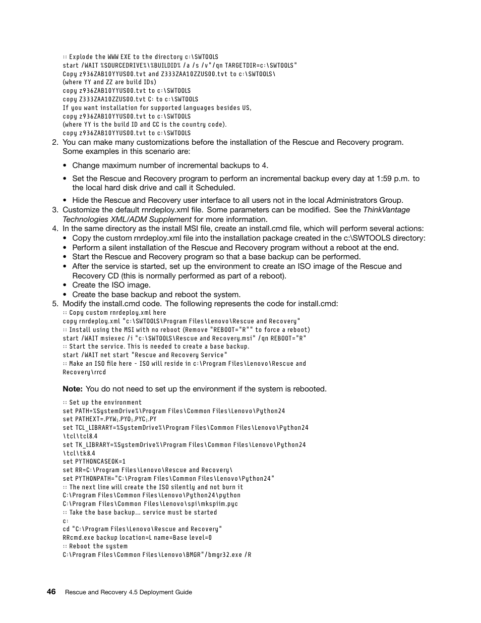 Lenovo ThinkVantage (Rescue and Recovery 4.5) User Manual | Page 52 / 86