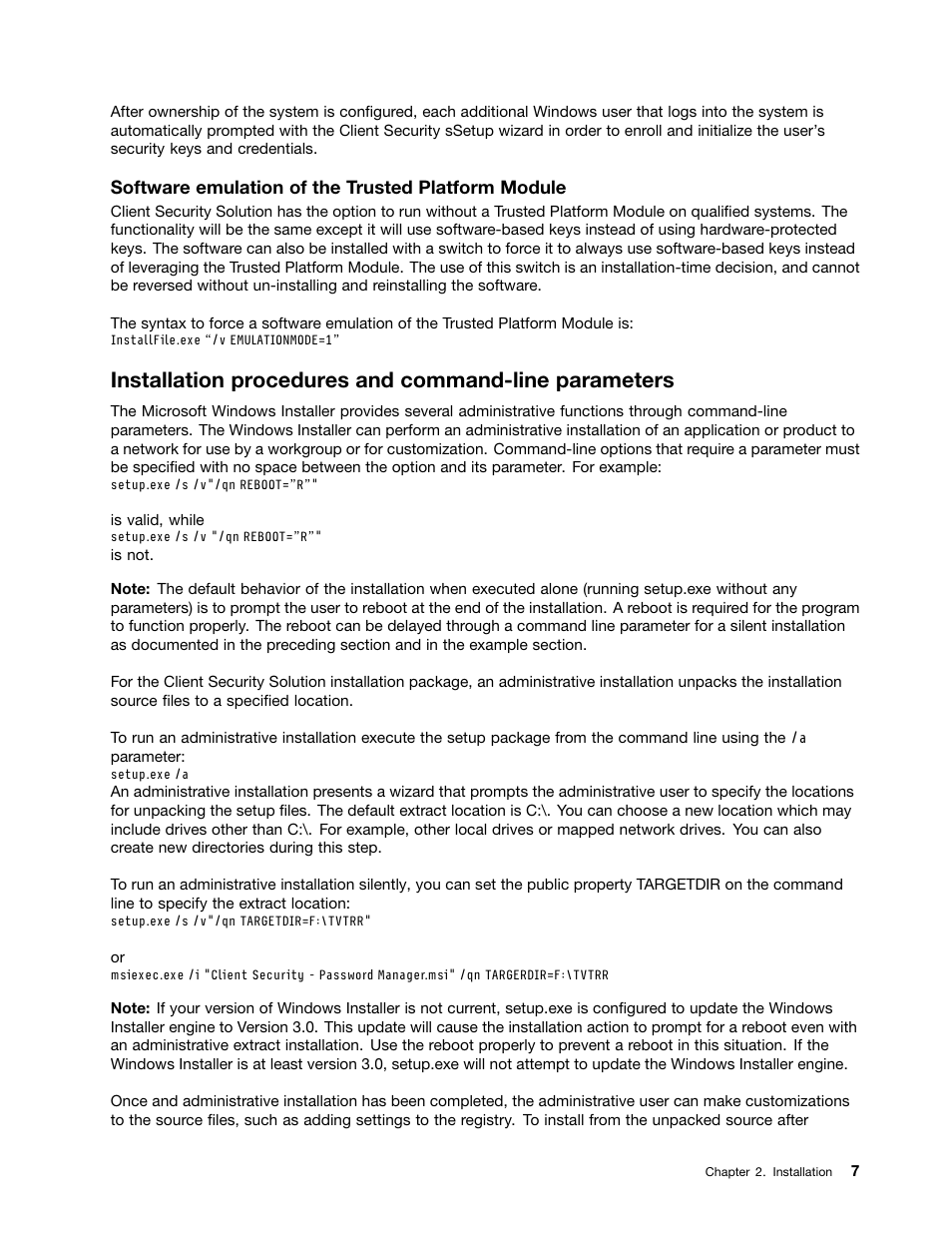 Lenovo ThinkVantage (Client Security Solution 8.21) User Manual | Page 13 / 86