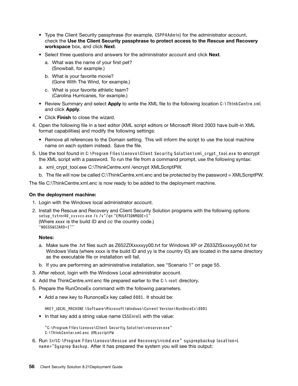Lenovo ThinkVantage (Client Security Solution 8.21) User Manual | Page 62 / 86