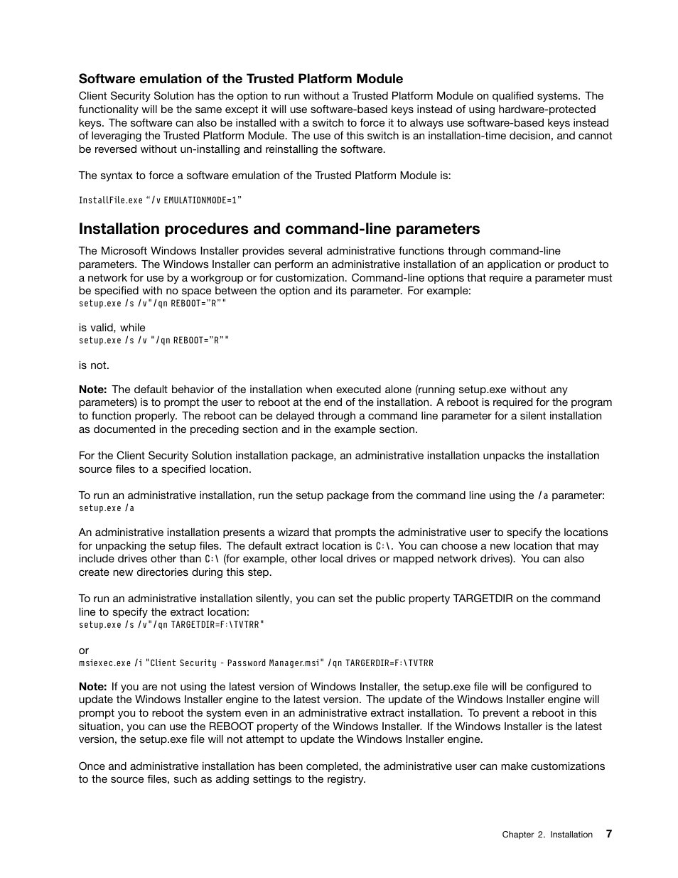 Lenovo ThinkVantage Client Security Solution 8.3 User Manual | Page 13 / 86