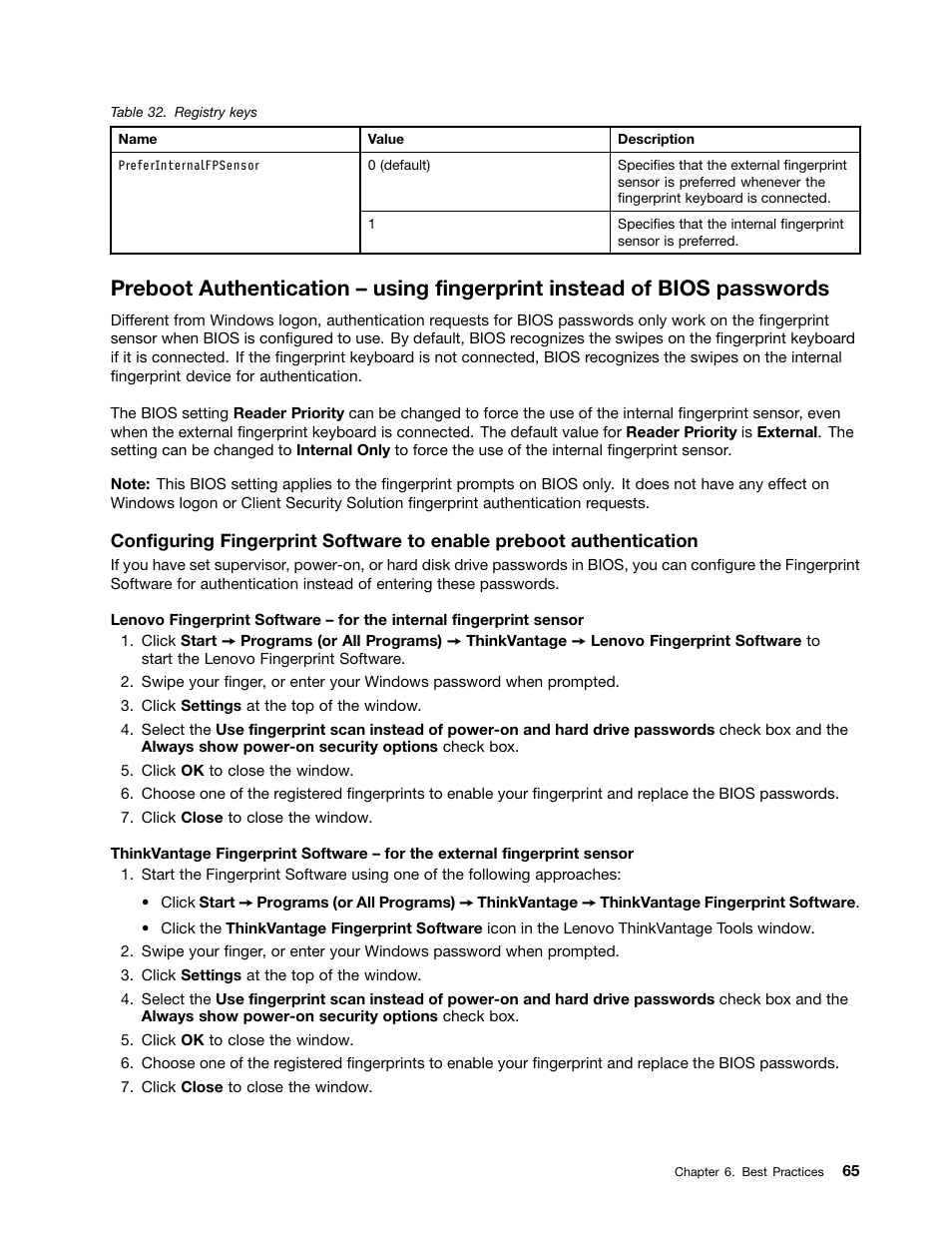 Lenovo ThinkVantage Client Security Solution 8.3 User Manual | Page 71 / 86