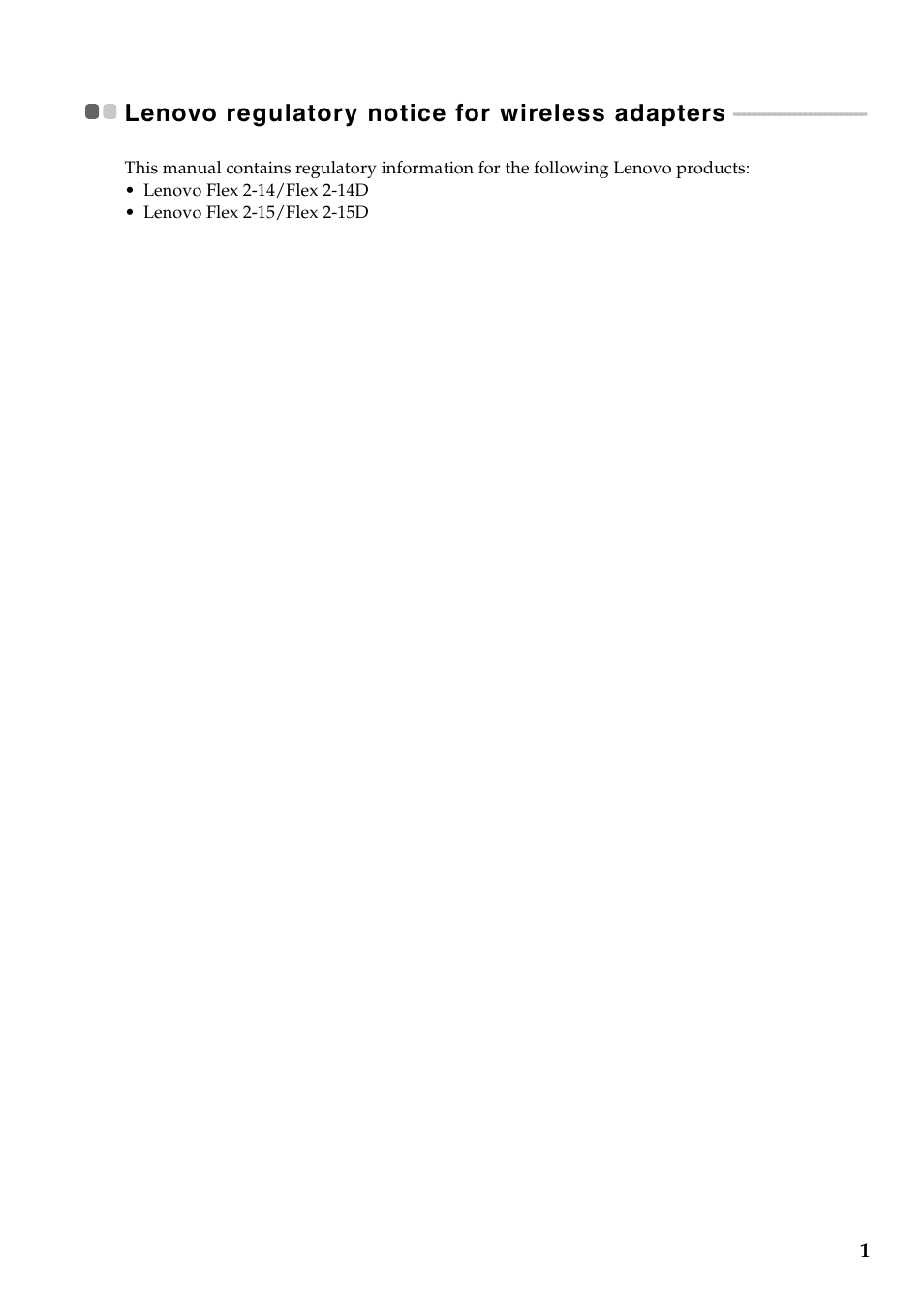 Lenovo Flex 2-14 Notebook Lenovo User Manual | Page 2 / 15