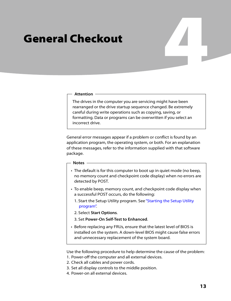 General checkout | Lenovo H430 Desktop User Manual | Page 15 / 66