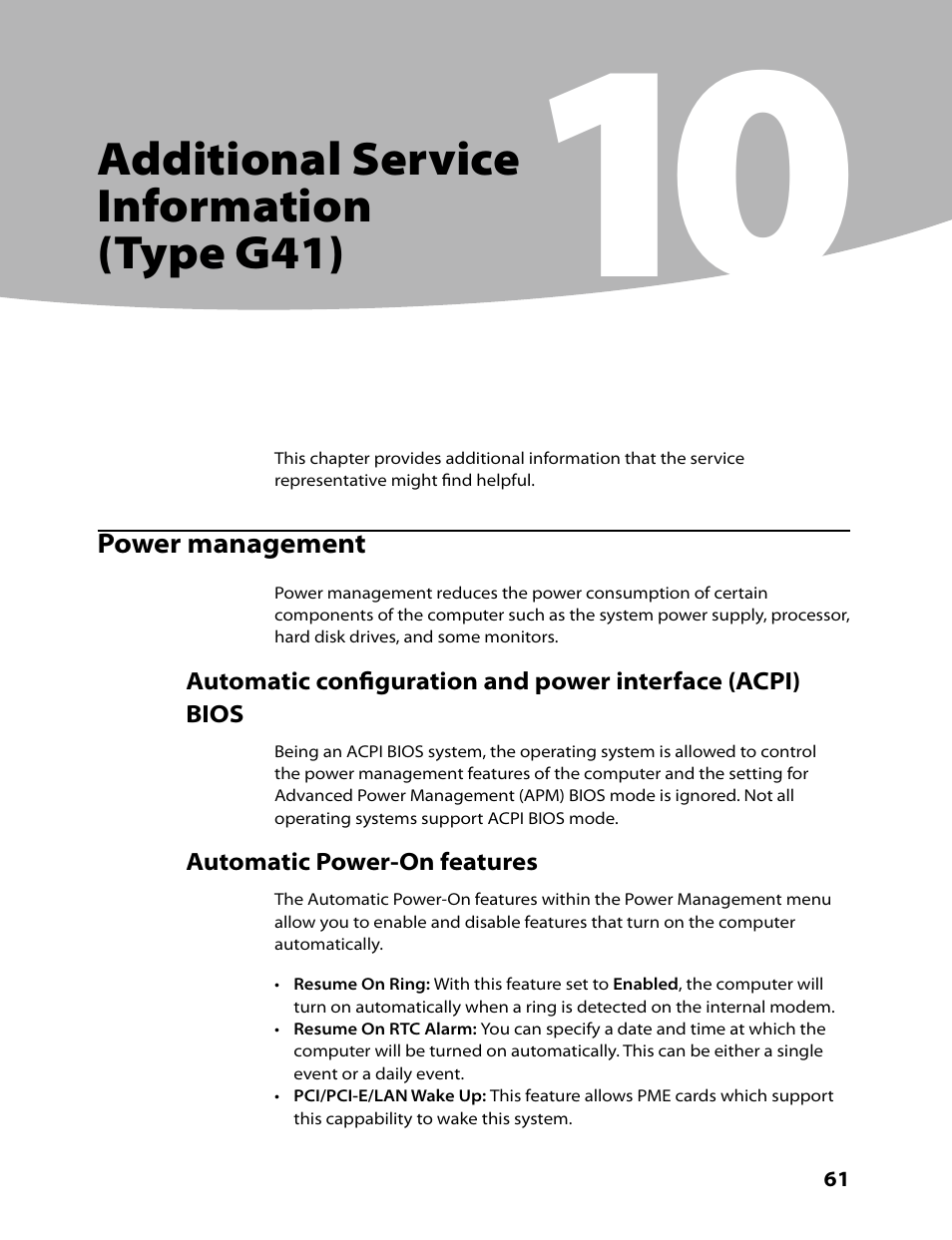 Additional service information (type g41) | Lenovo H430 Desktop User Manual | Page 63 / 66