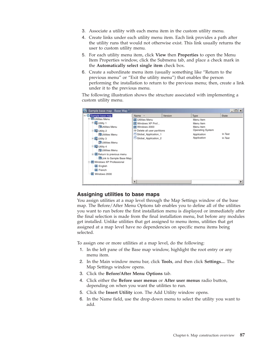 Assigning utilities to base maps | Lenovo ThinkVantage ImageUltra Builder Version 5.0 User Manual | Page 101 / 222