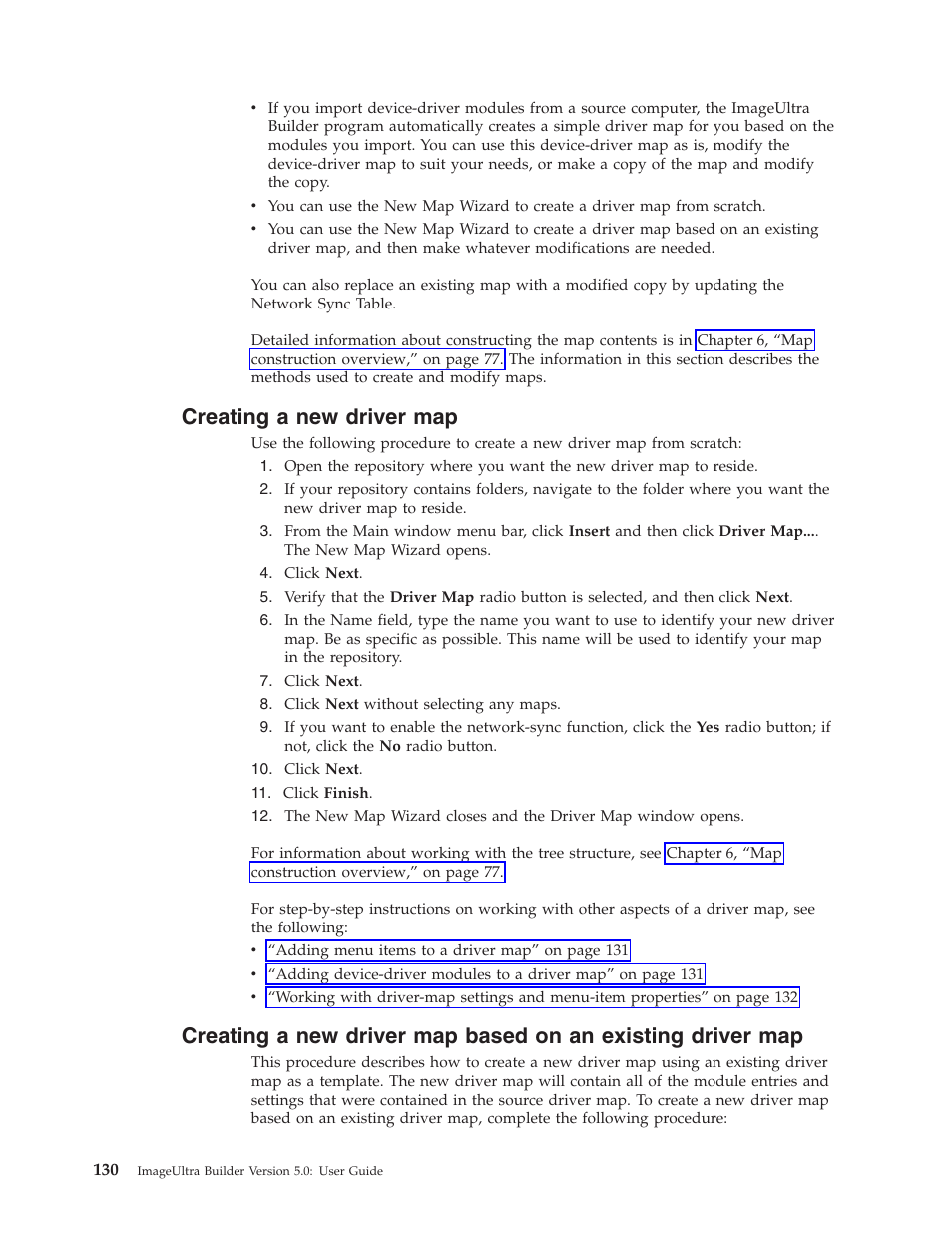 Creating a new driver map | Lenovo ThinkVantage ImageUltra Builder Version 5.0 User Manual | Page 144 / 222