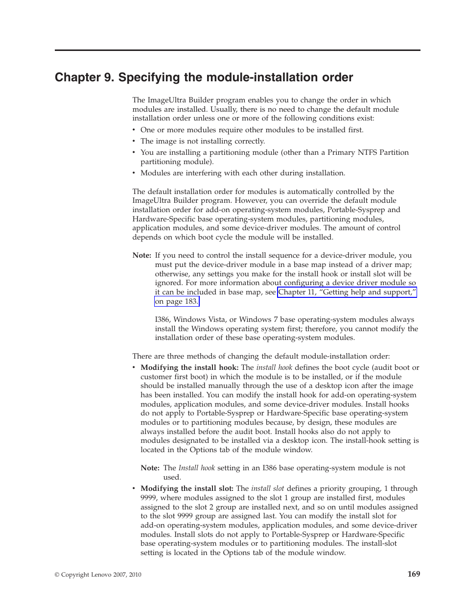 Lenovo ThinkVantage ImageUltra Builder Version 5.0 User Manual | Page 183 / 222