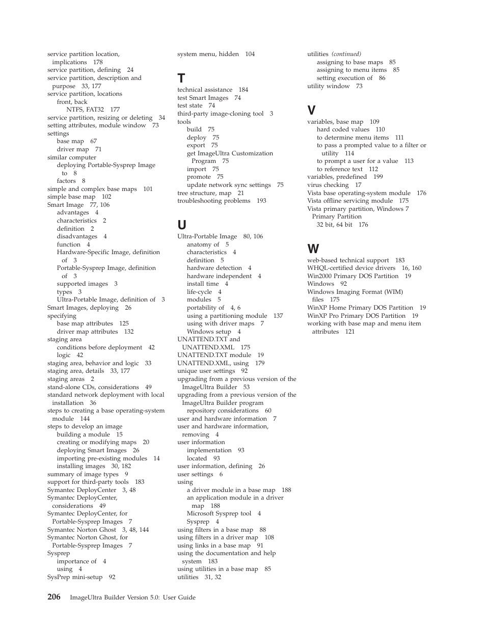 Lenovo ThinkVantage ImageUltra Builder Version 5.0 User Manual | Page 220 / 222