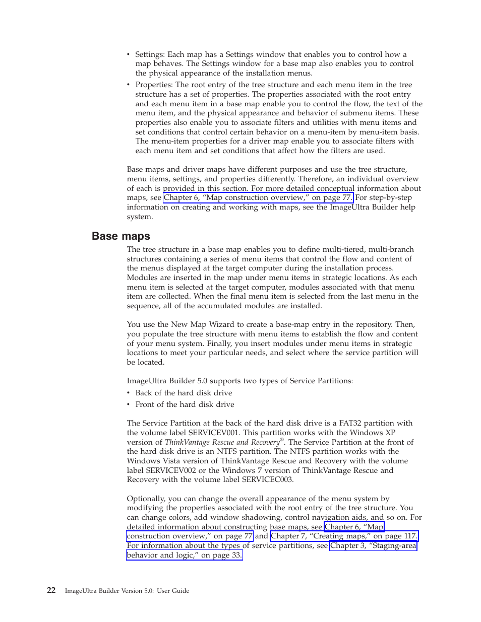 Base maps | Lenovo ThinkVantage ImageUltra Builder Version 5.0 User Manual | Page 36 / 222