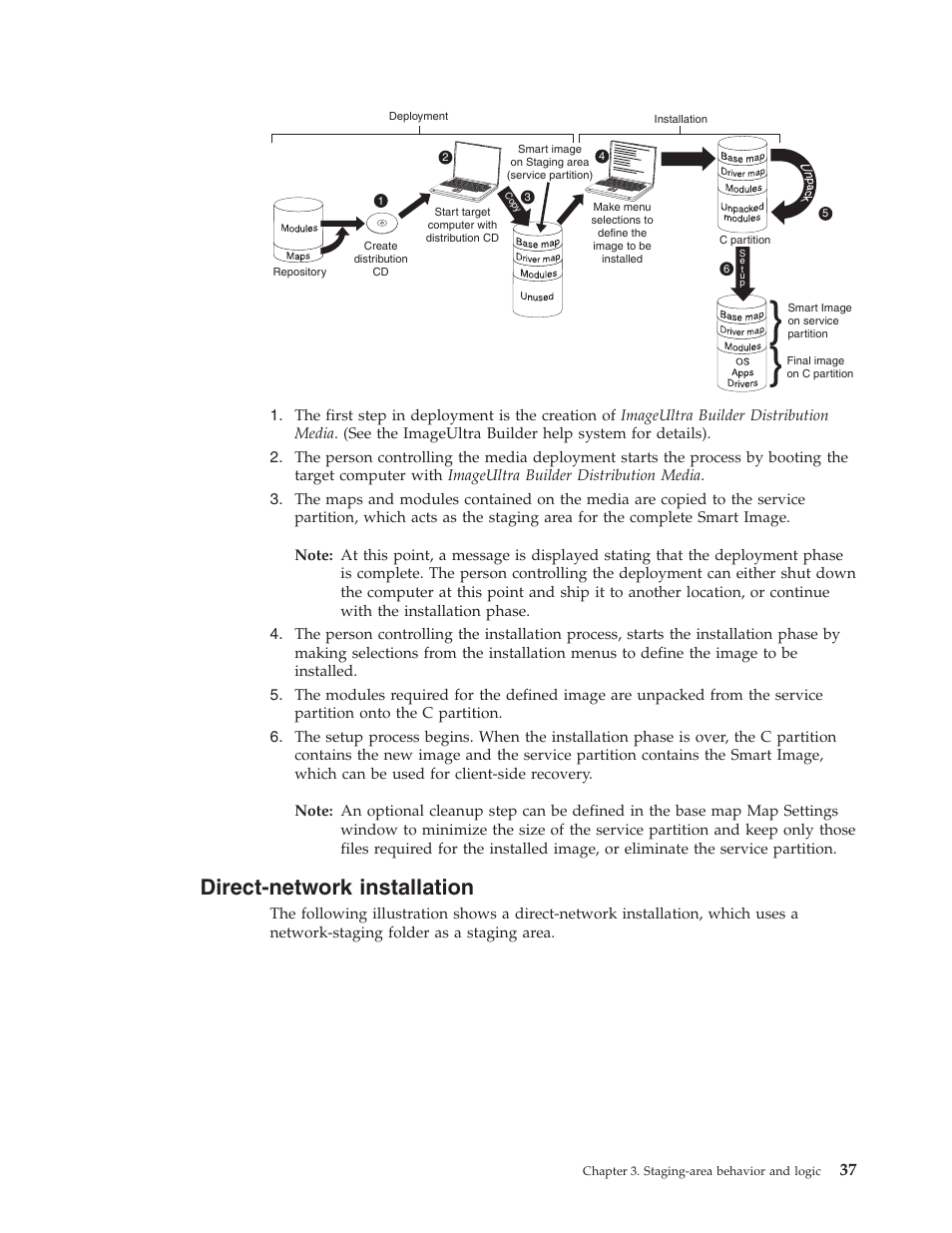 Direct-network installation | Lenovo ThinkVantage ImageUltra Builder Version 5.0 User Manual | Page 51 / 222