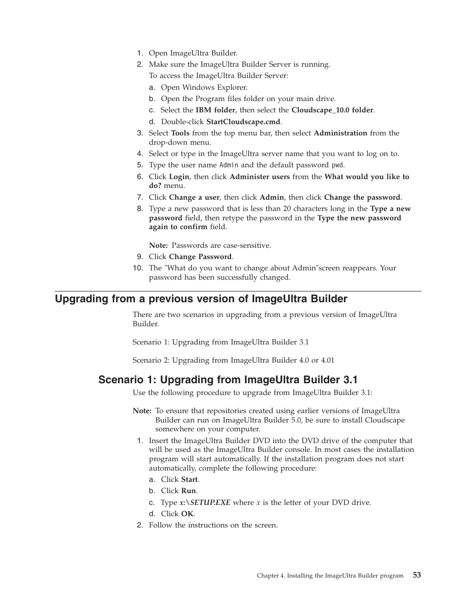 Scenario 1: upgrading from imageultra builder 3.1 | Lenovo ThinkVantage ImageUltra Builder Version 5.0 User Manual | Page 67 / 222