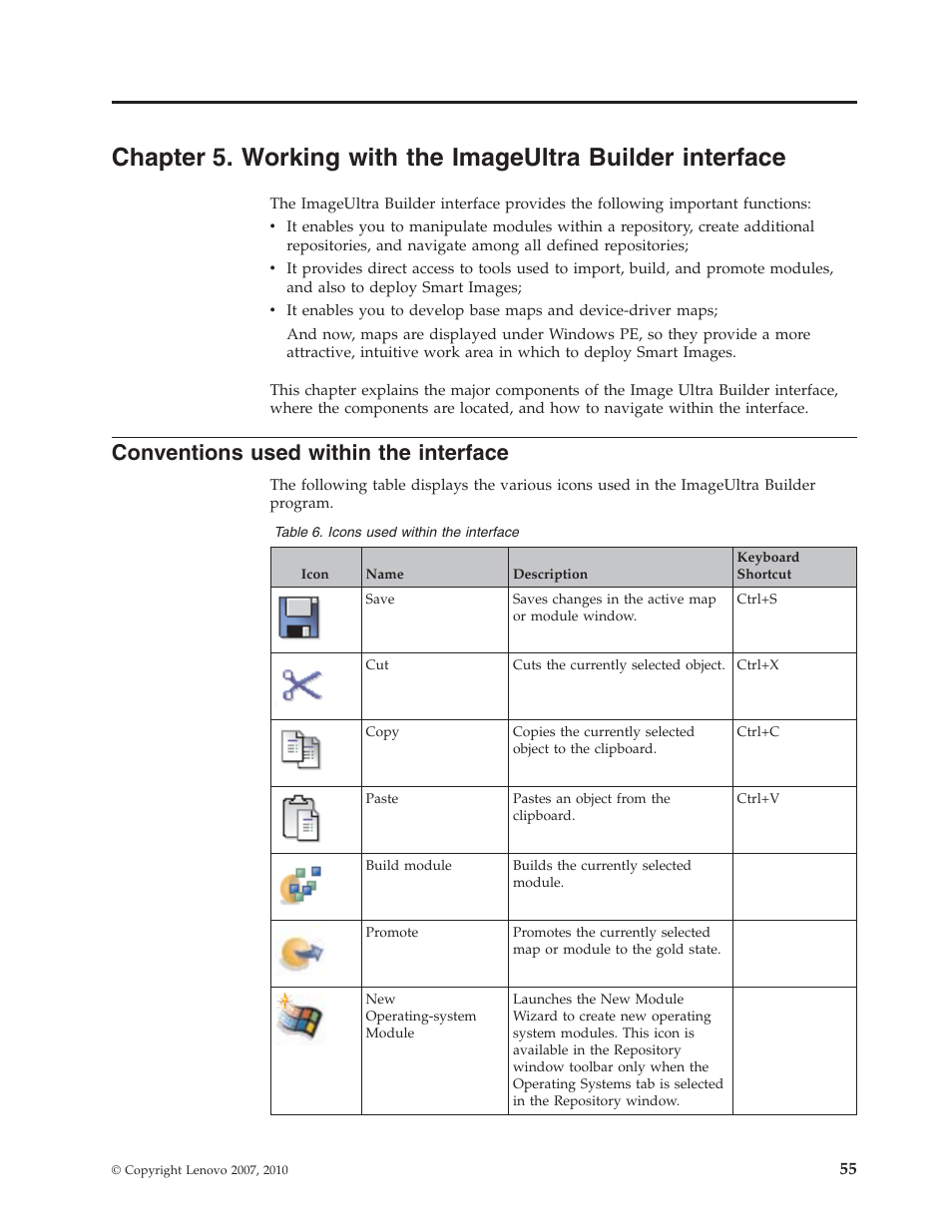 Conventions used within the interface | Lenovo ThinkVantage ImageUltra Builder Version 5.0 User Manual | Page 69 / 222