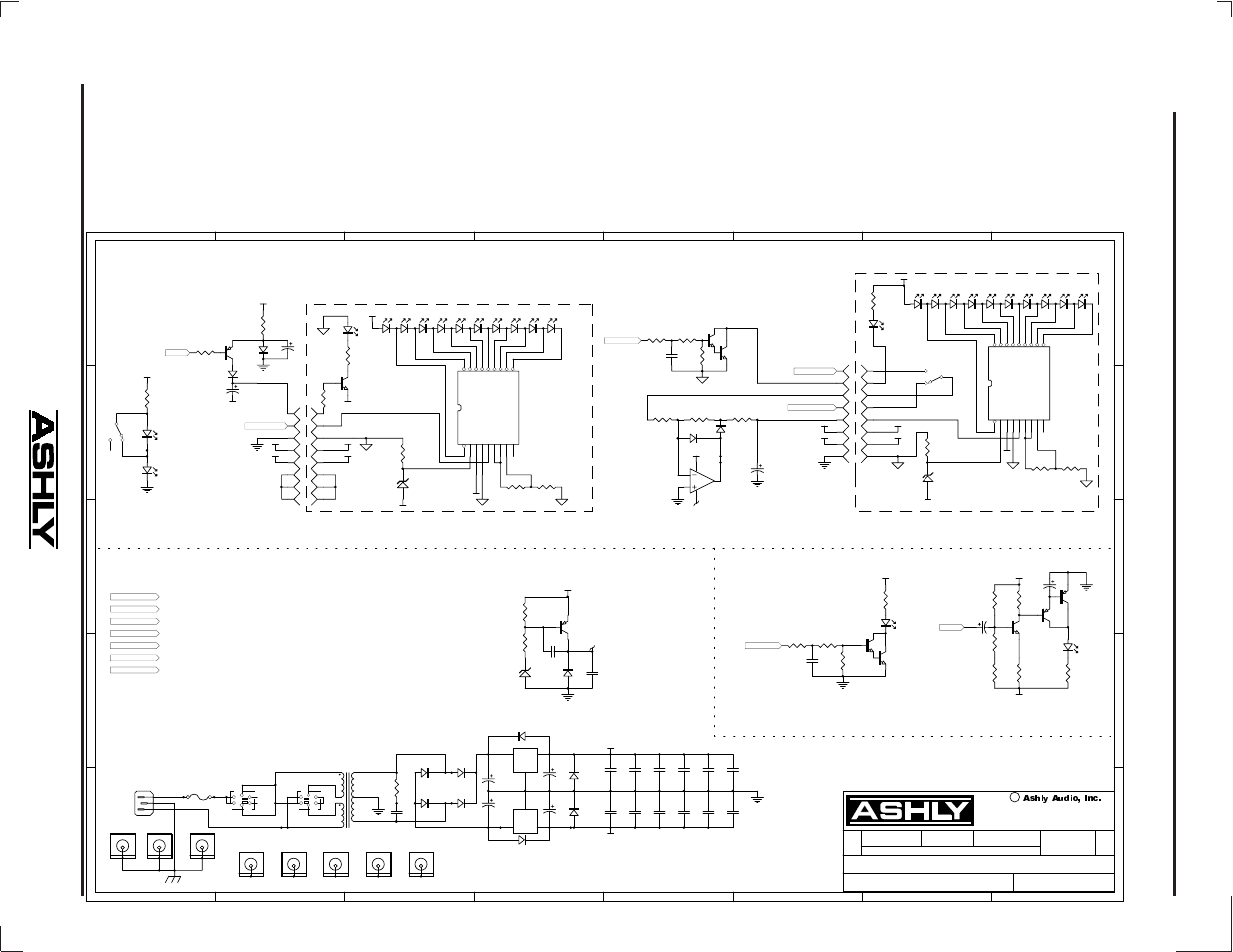 Compressor/limiter meters eq meters, Output level (db), Gain reduction (db) | Lm3915, Lm3914 | Ashly DPX-100 User Manual | Page 19 / 20