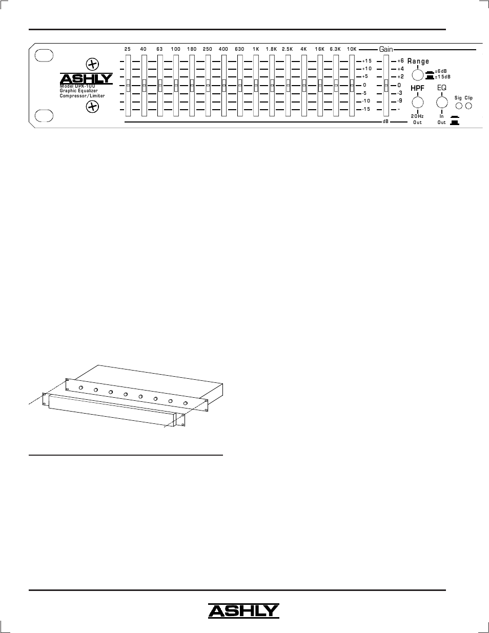 Ashly DPX-100 User Manual | Page 4 / 20