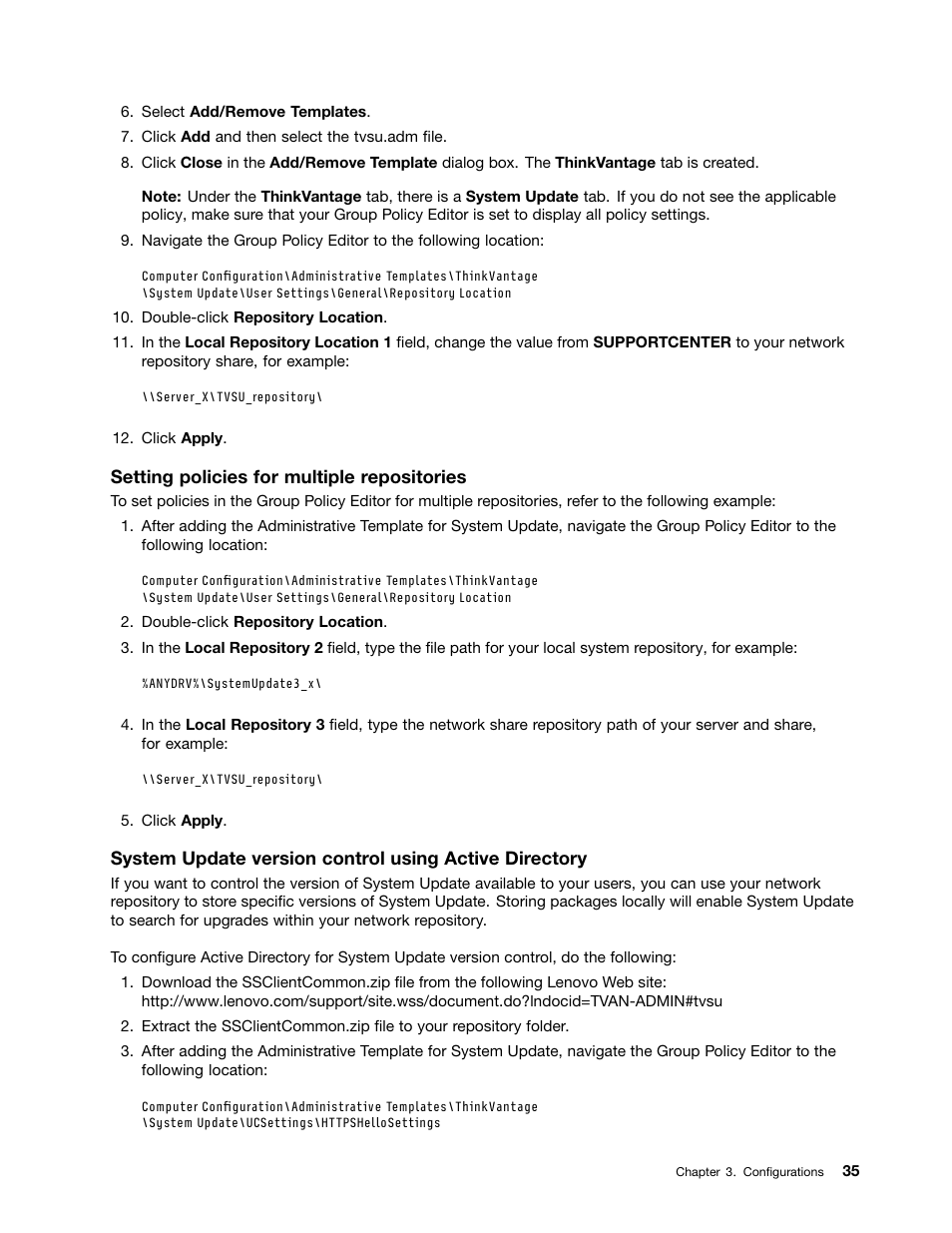 Lenovo System Update Solution User Manual | Page 41 / 94