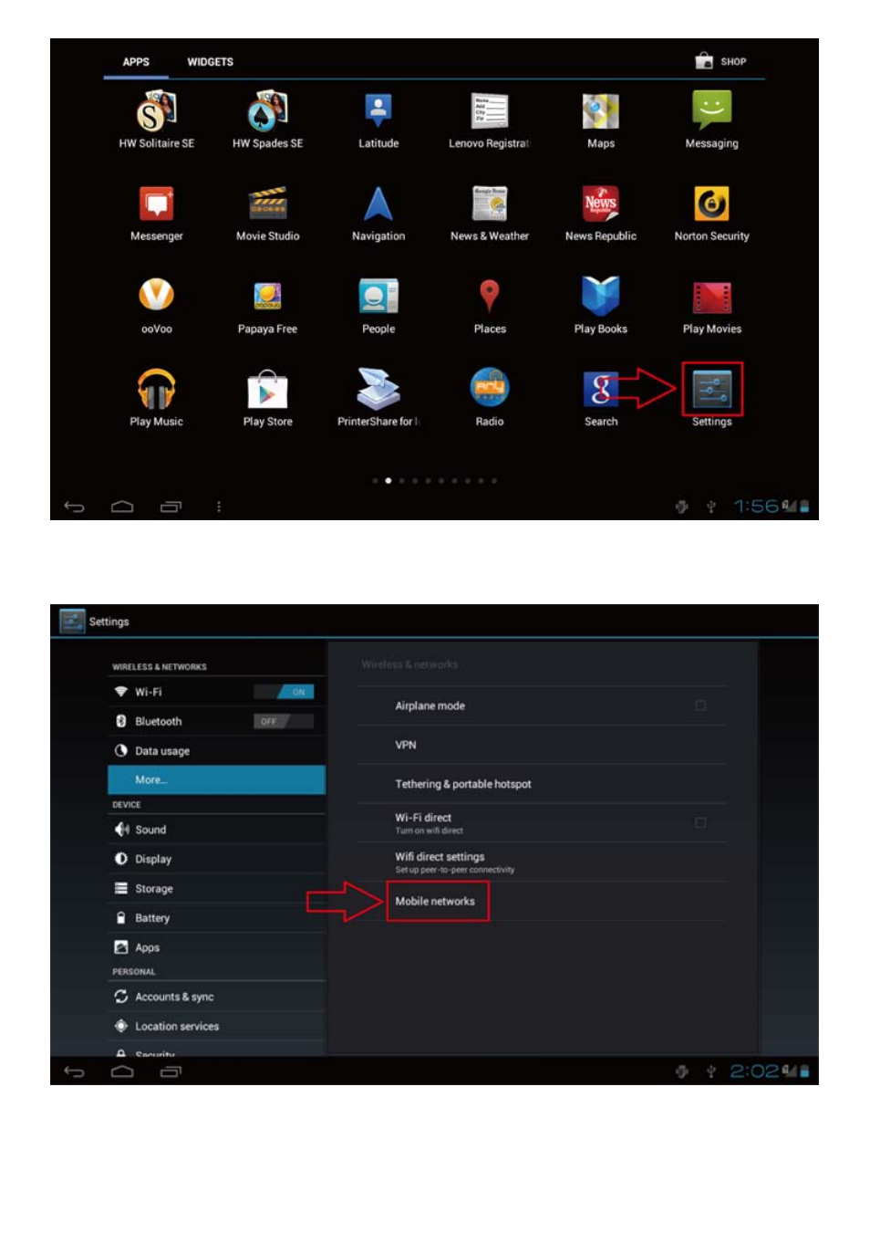 Lenovo S2110 Tablet User Manual | Page 28 / 38