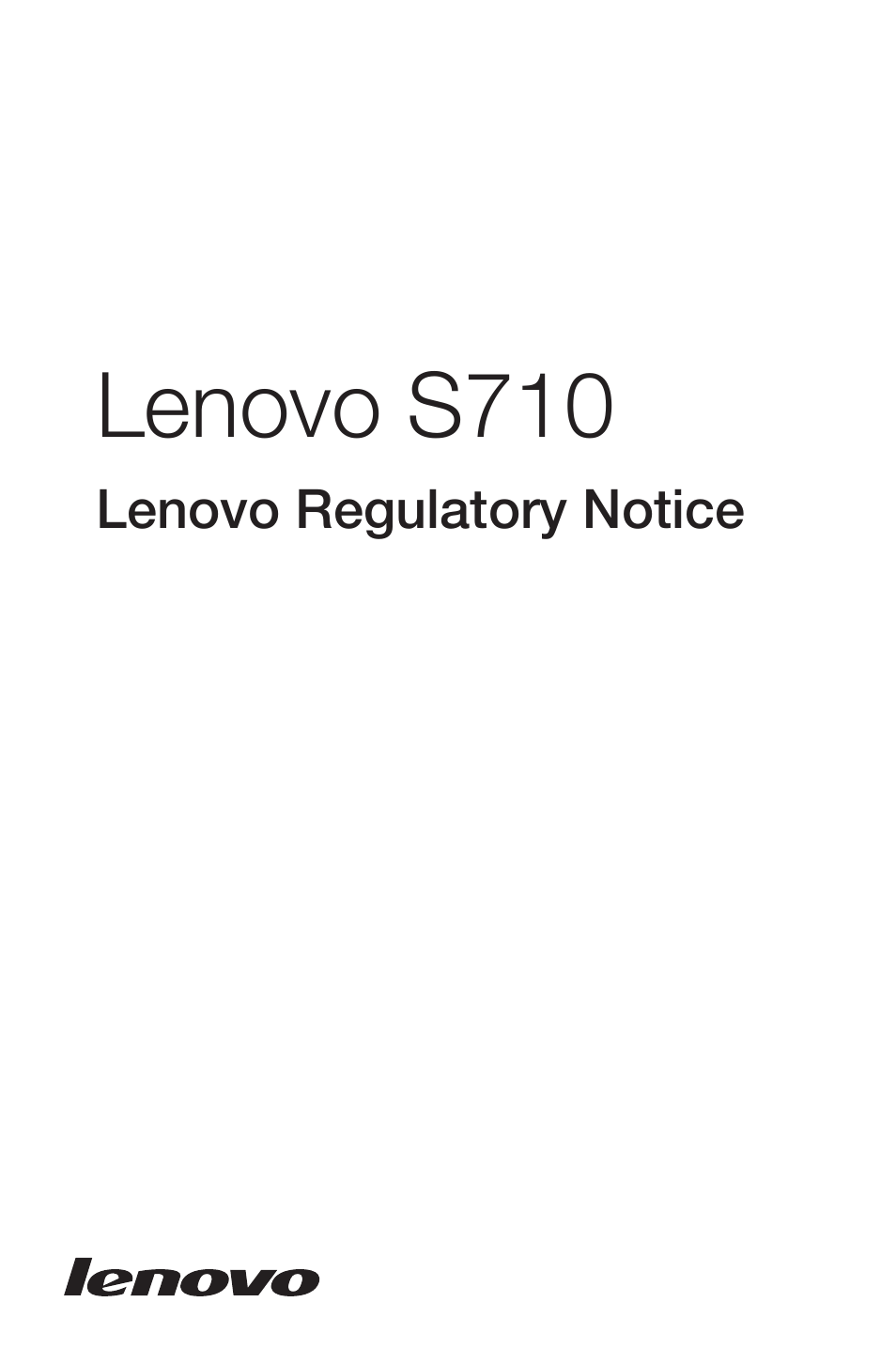Lenovo S710 All-in-One User Manual | 9 pages