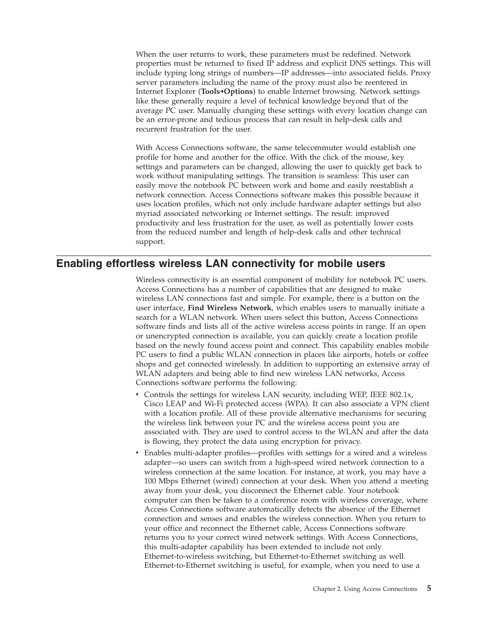 Enabling, Effortless, Wireless | Connectivity, Mobile, Users | Lenovo ThinkPad T41p User Manual | Page 11 / 28