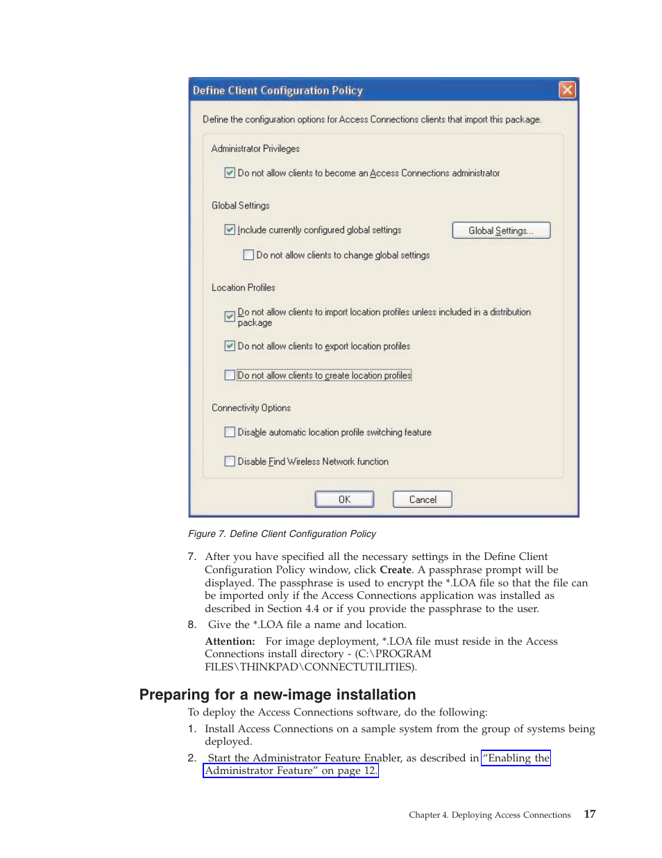 Preparing for a new-image installation, Preparing, New-image | Installation | Lenovo ThinkPad T41p User Manual | Page 23 / 28