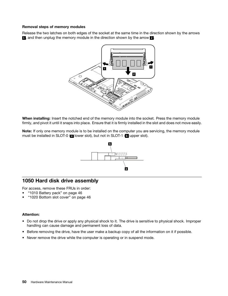 1050 hard disk drive assembly | Lenovo V580c Notebook User Manual | Page 56 / 114