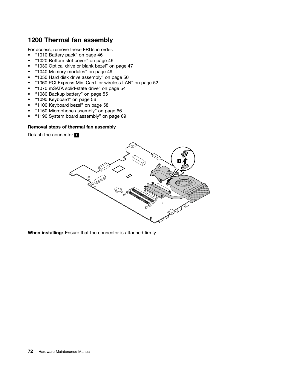 1200 thermal fan assembly | Lenovo V580c Notebook User Manual | Page 78 / 114