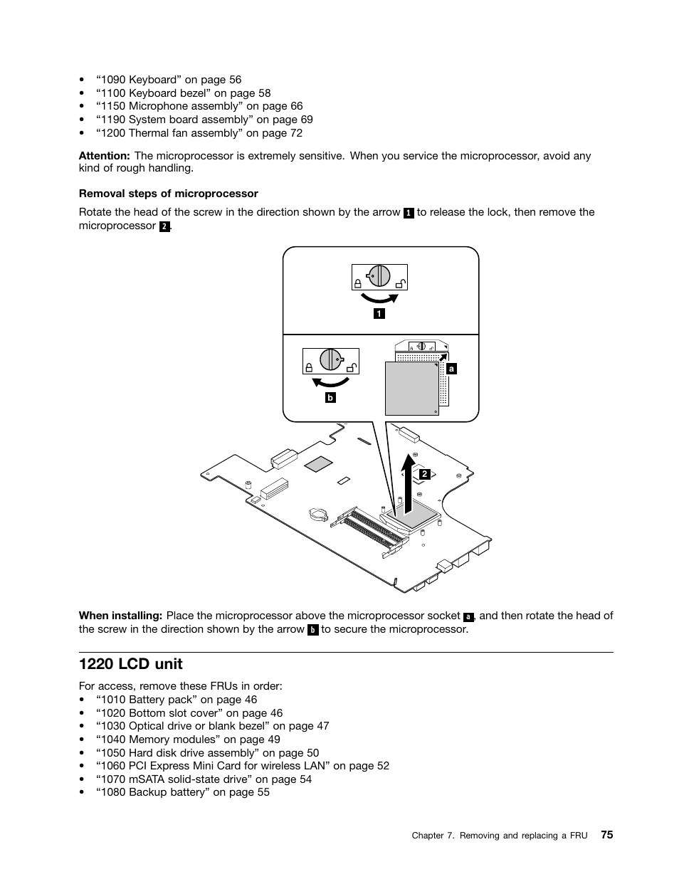 1220 lcd unit | Lenovo V580c Notebook User Manual | Page 81 / 114