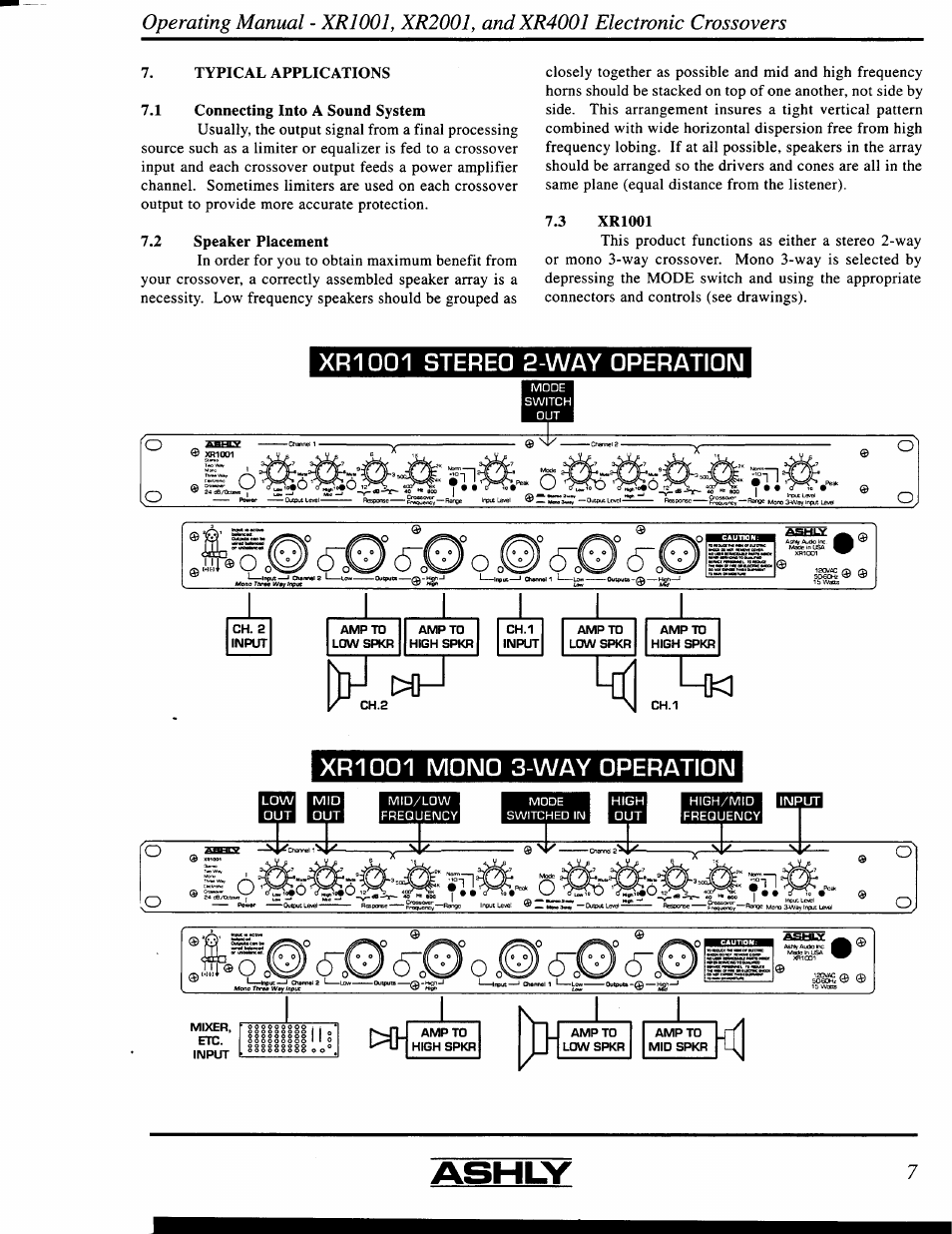 Ashly XR4001 User Manual | Page 7 / 16