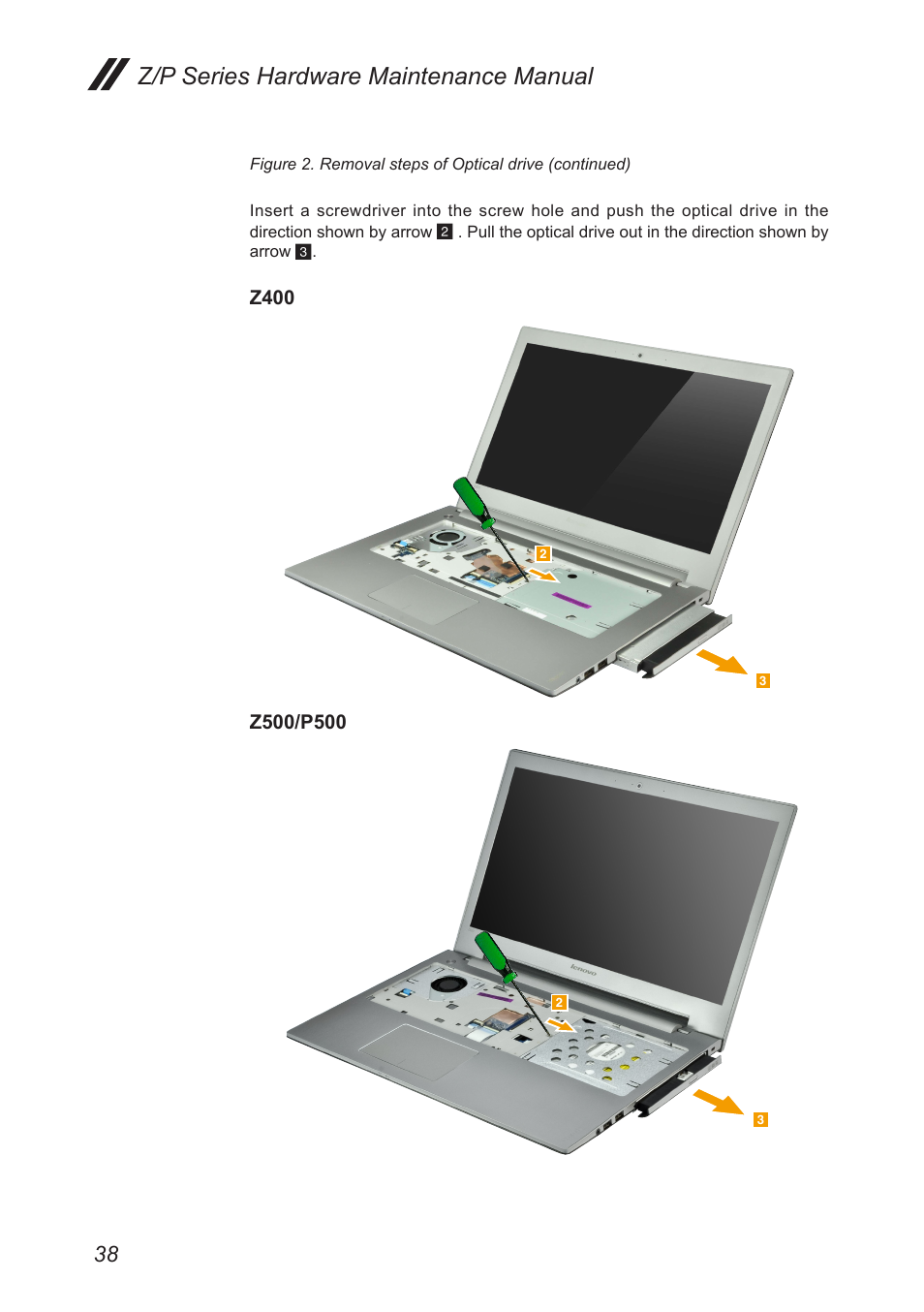 Z/p series hardware maintenance manual | Lenovo IdeaPad P500 Touch Notebook User Manual | Page 42 / 121