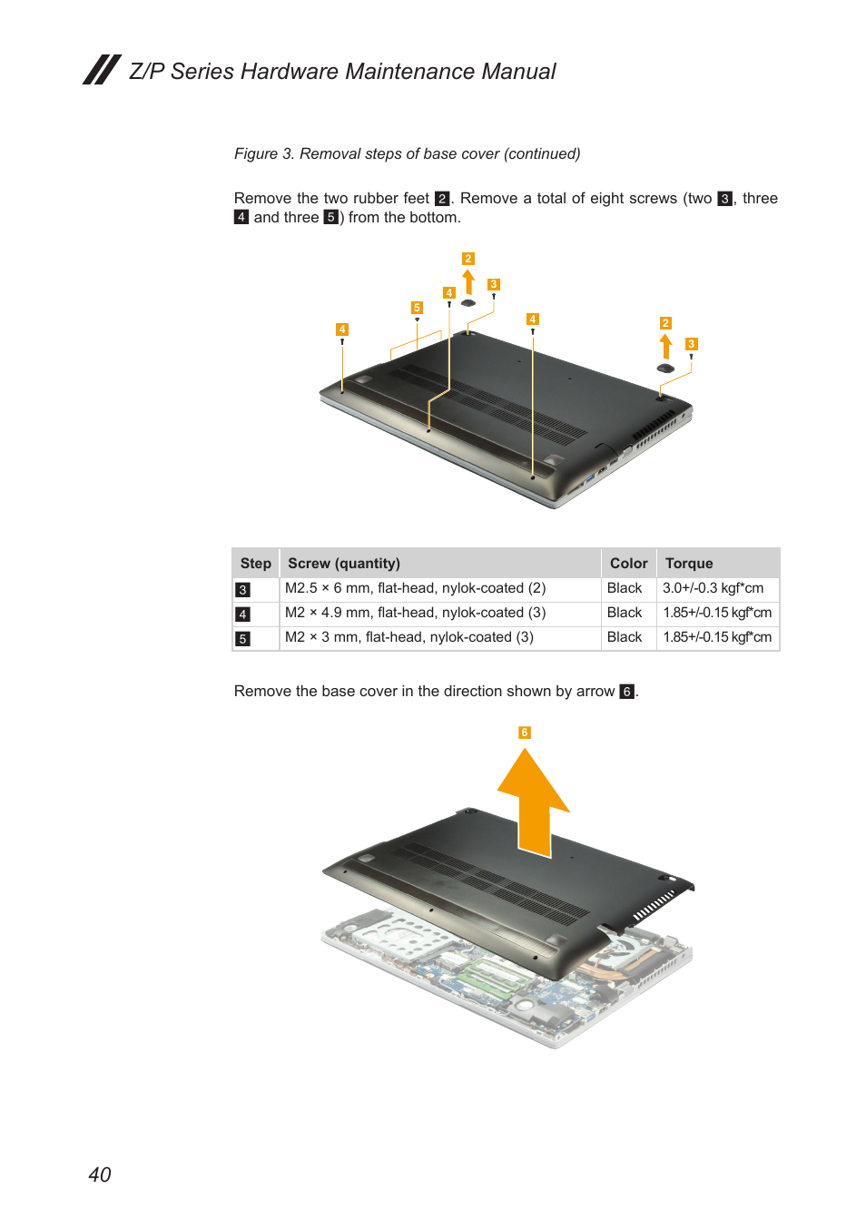 Z/p series hardware maintenance manual | Lenovo IdeaPad P500 Touch Notebook User Manual | Page 44 / 121