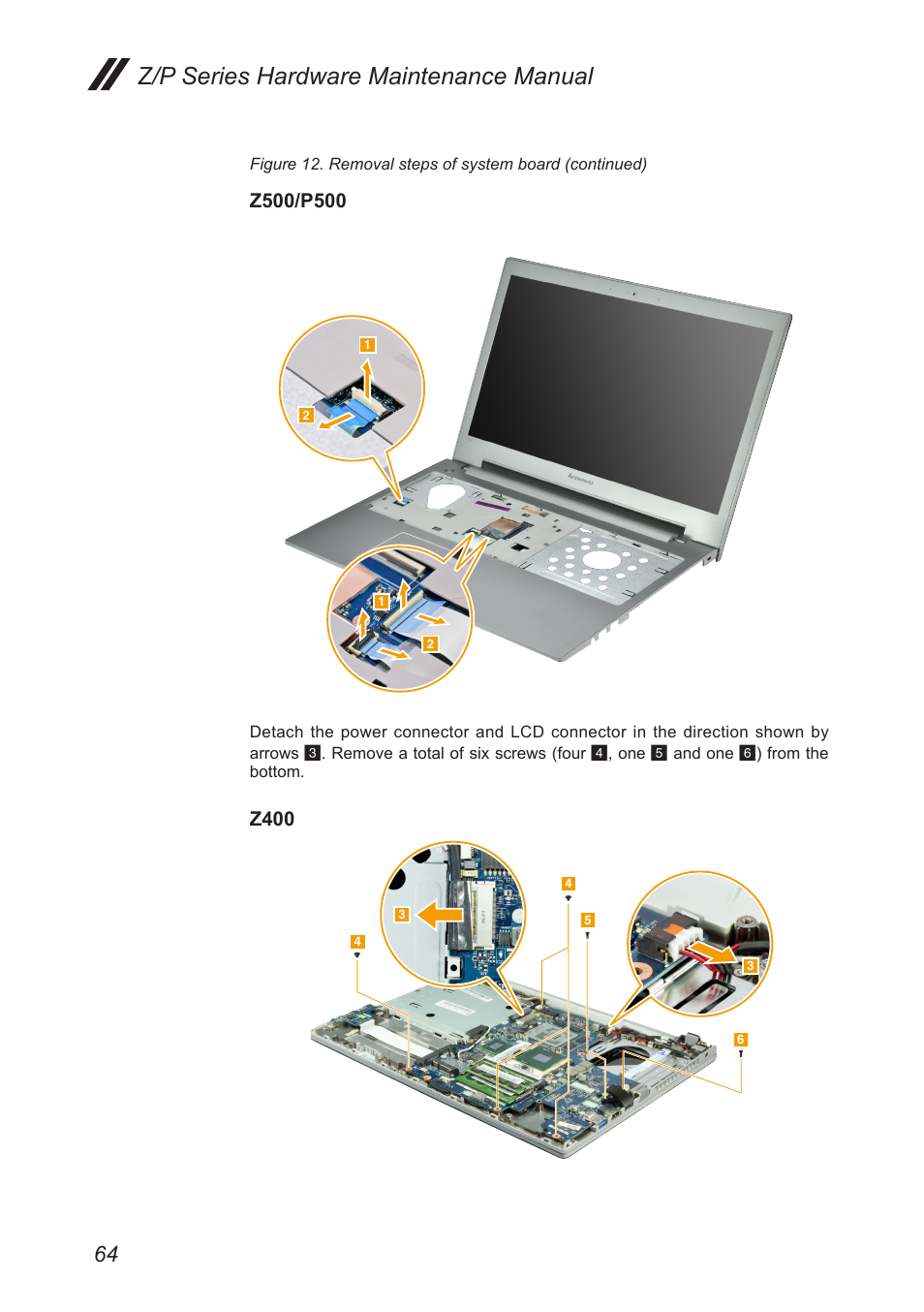 Z/p series hardware maintenance manual | Lenovo IdeaPad P500 Touch Notebook User Manual | Page 68 / 121