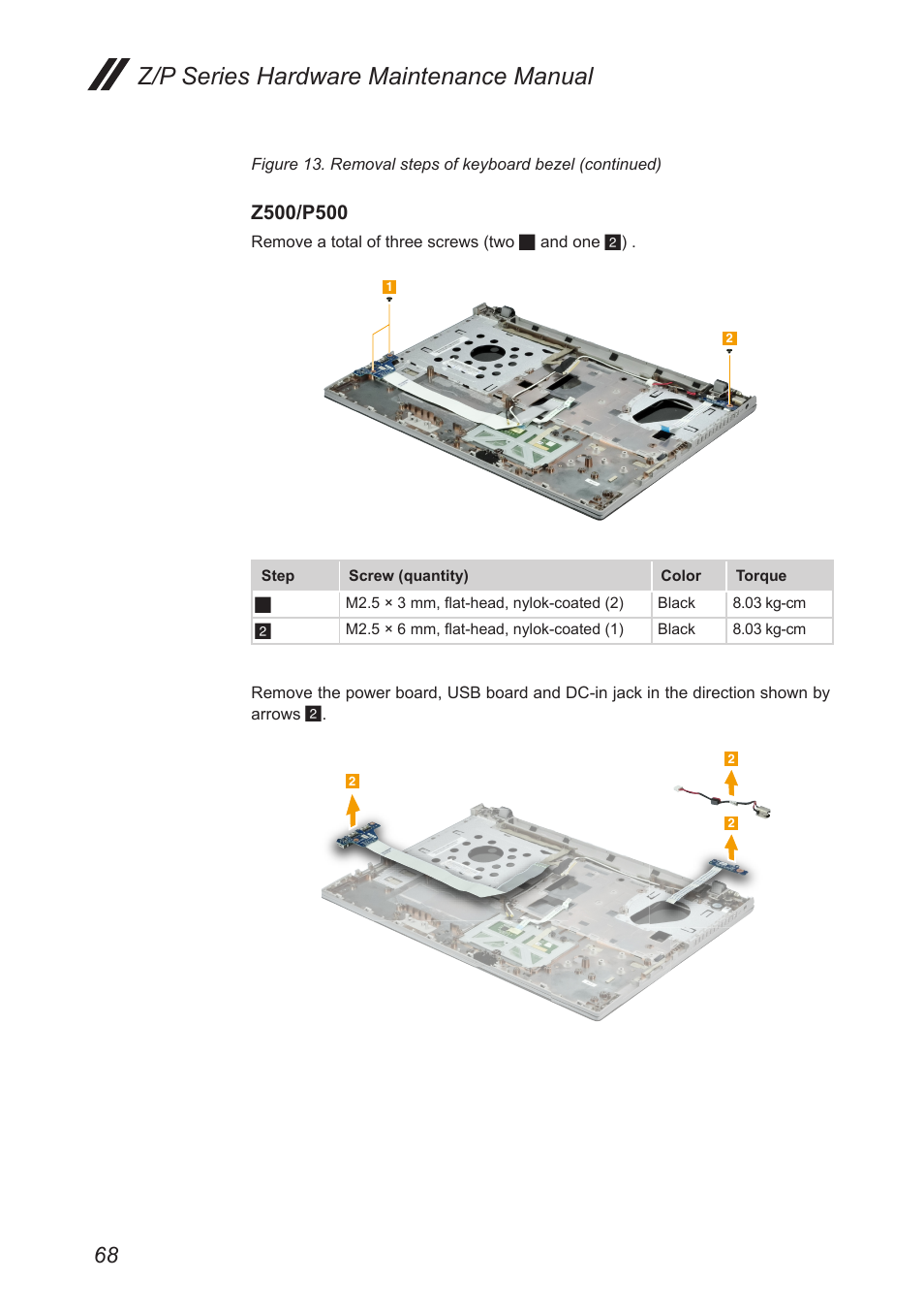 Z/p series hardware maintenance manual | Lenovo IdeaPad P500 Touch Notebook User Manual | Page 72 / 121