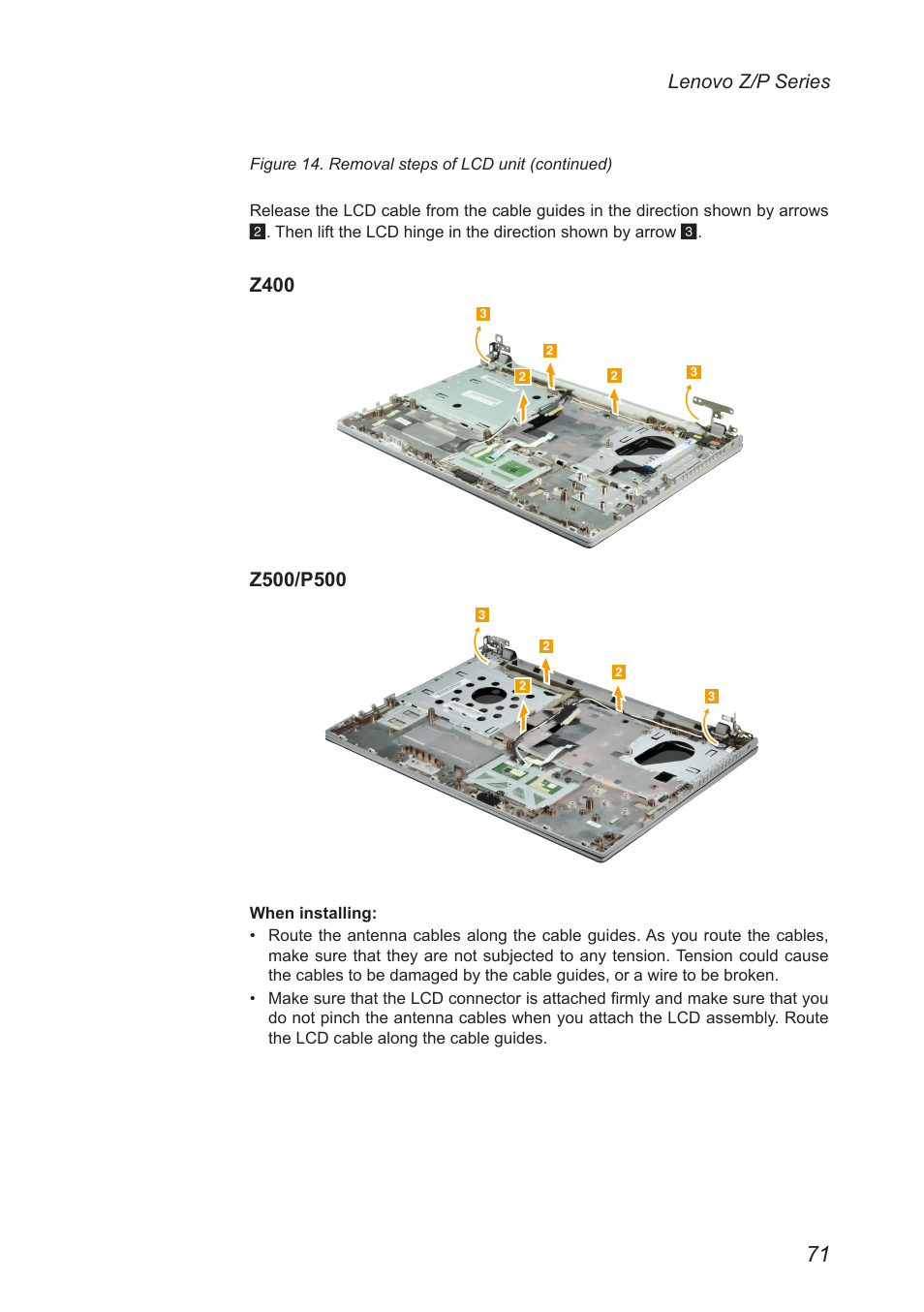 Lenovo z/p series, Z400 | Lenovo IdeaPad P500 Touch Notebook User Manual | Page 75 / 121