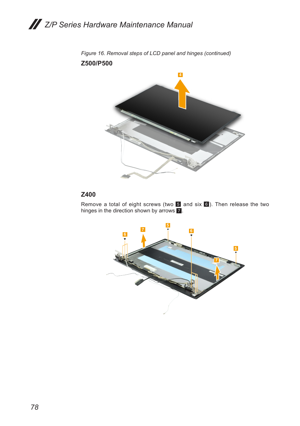 Z/p series hardware maintenance manual | Lenovo IdeaPad P500 Touch Notebook User Manual | Page 82 / 121