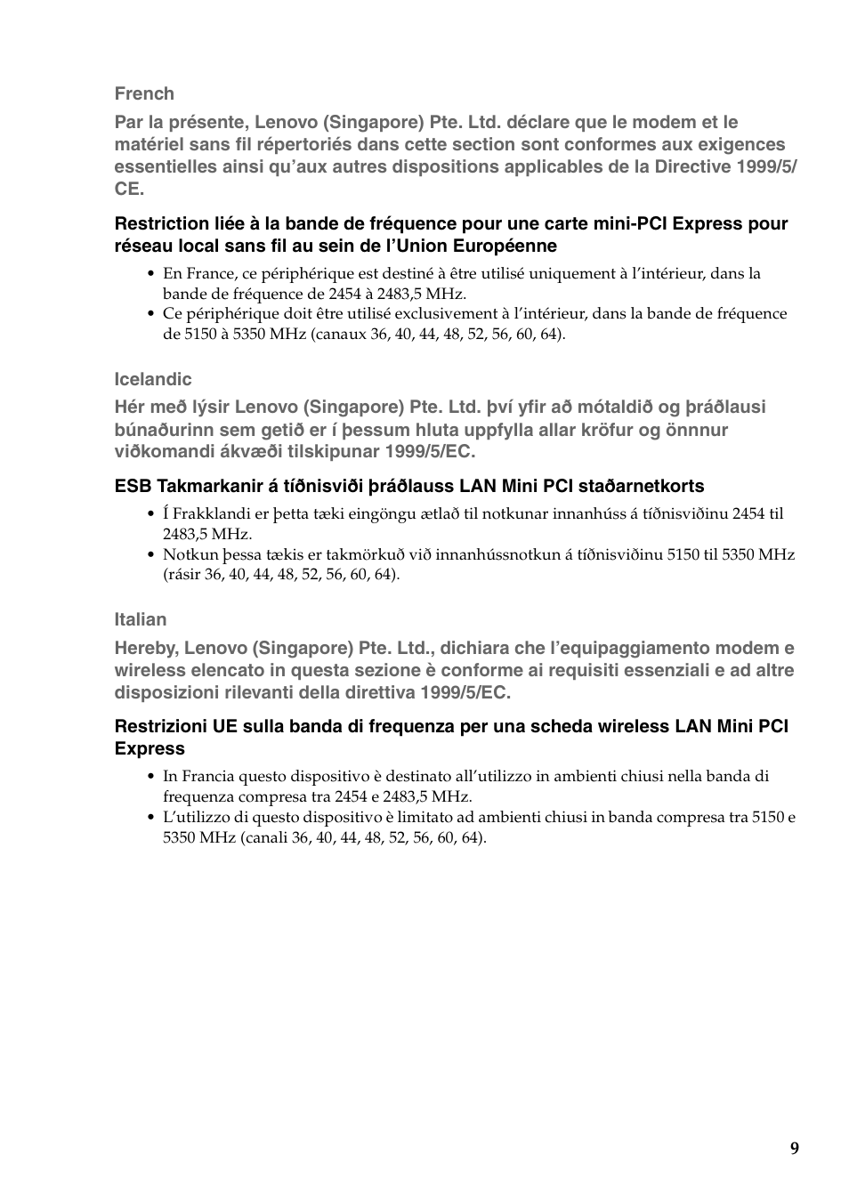 Lenovo G460e Notebook User Manual | Page 10 / 24