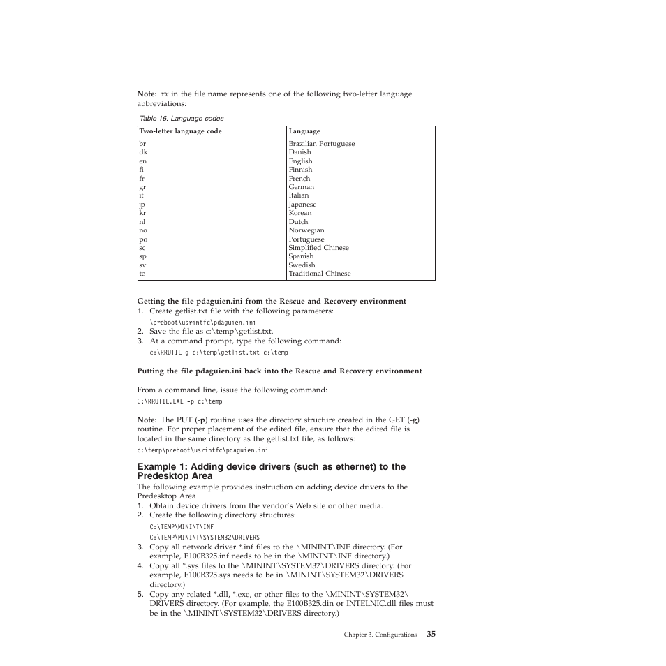 Lenovo ThinkVantage Rescue and Recovery 4.3 (Deployment Guide) User Manual | Page 43 / 96