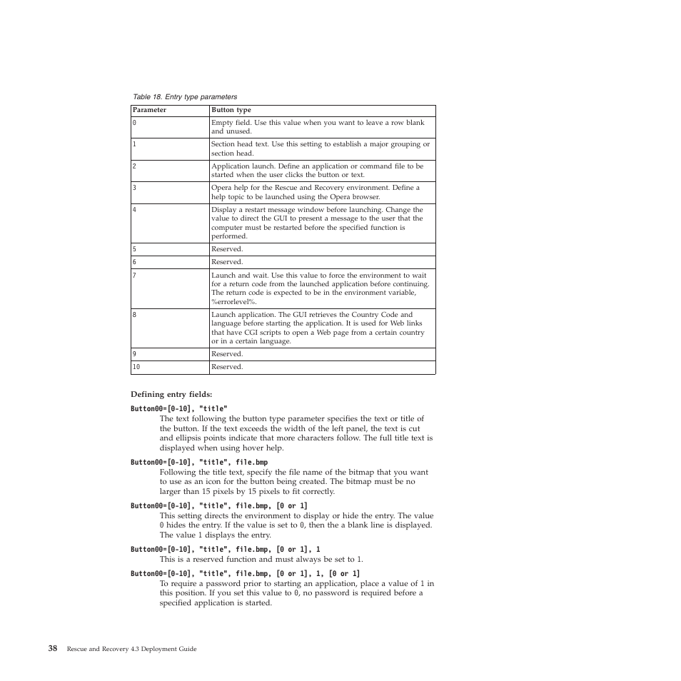 Lenovo ThinkVantage Rescue and Recovery 4.3 (Deployment Guide) User Manual | Page 46 / 96