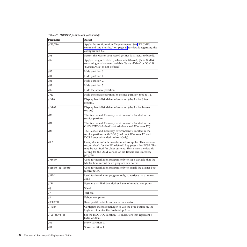 Lenovo ThinkVantage Rescue and Recovery 4.3 (Deployment Guide) User Manual | Page 76 / 96